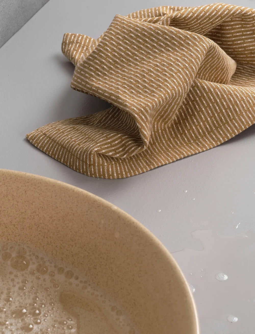 The Organic Company - Kitchen Cloth - karklude & opvaskebørster - 216 khaki stone - 2