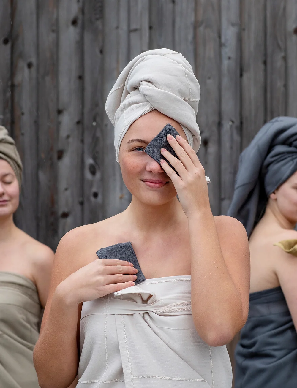 The Organic Company - CALM Towel to Wrap - badehåndklær - 200 natural white - 3
