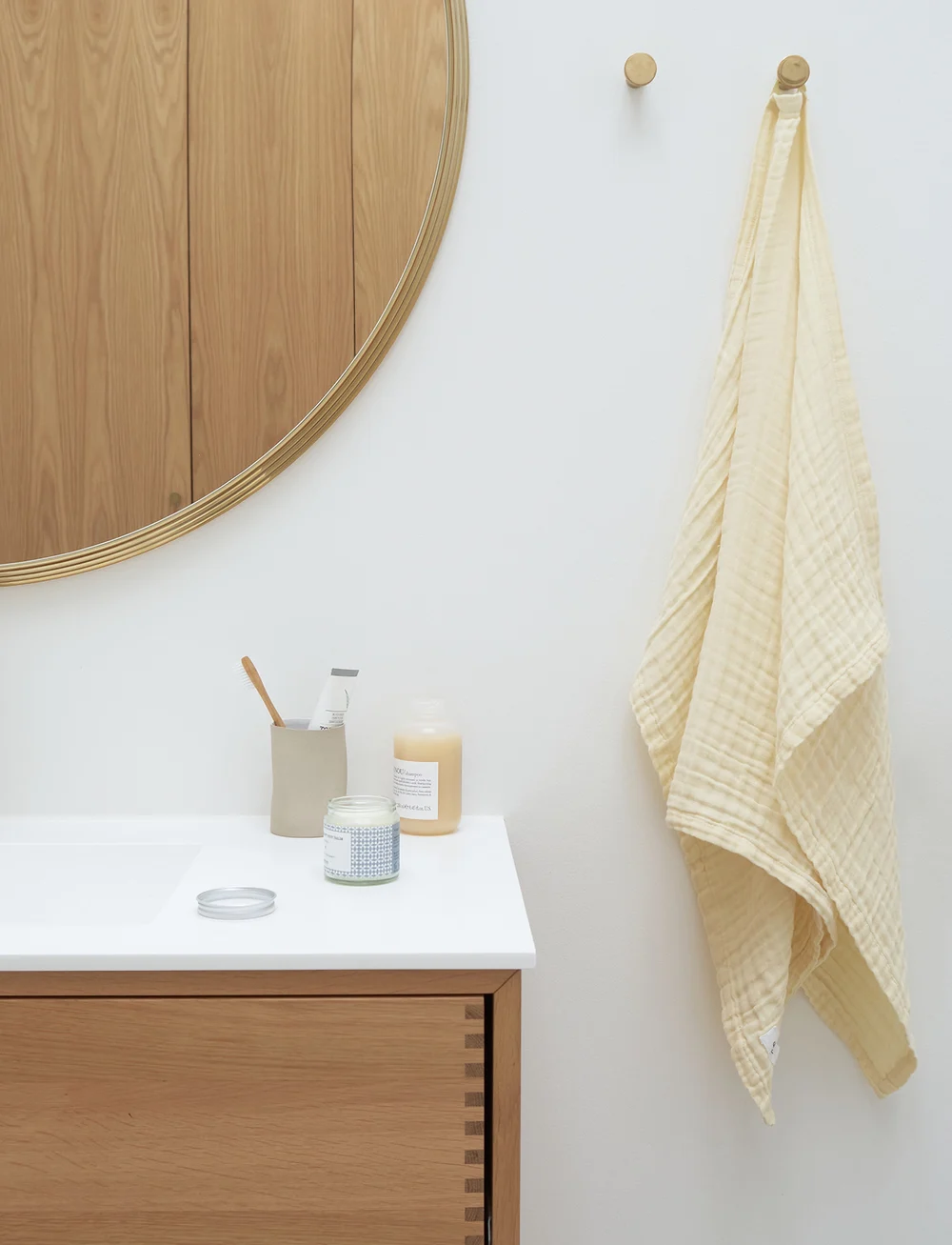 The Organic Company - FINE Hand Towel - badehåndklær - 210 pale yellow - 1