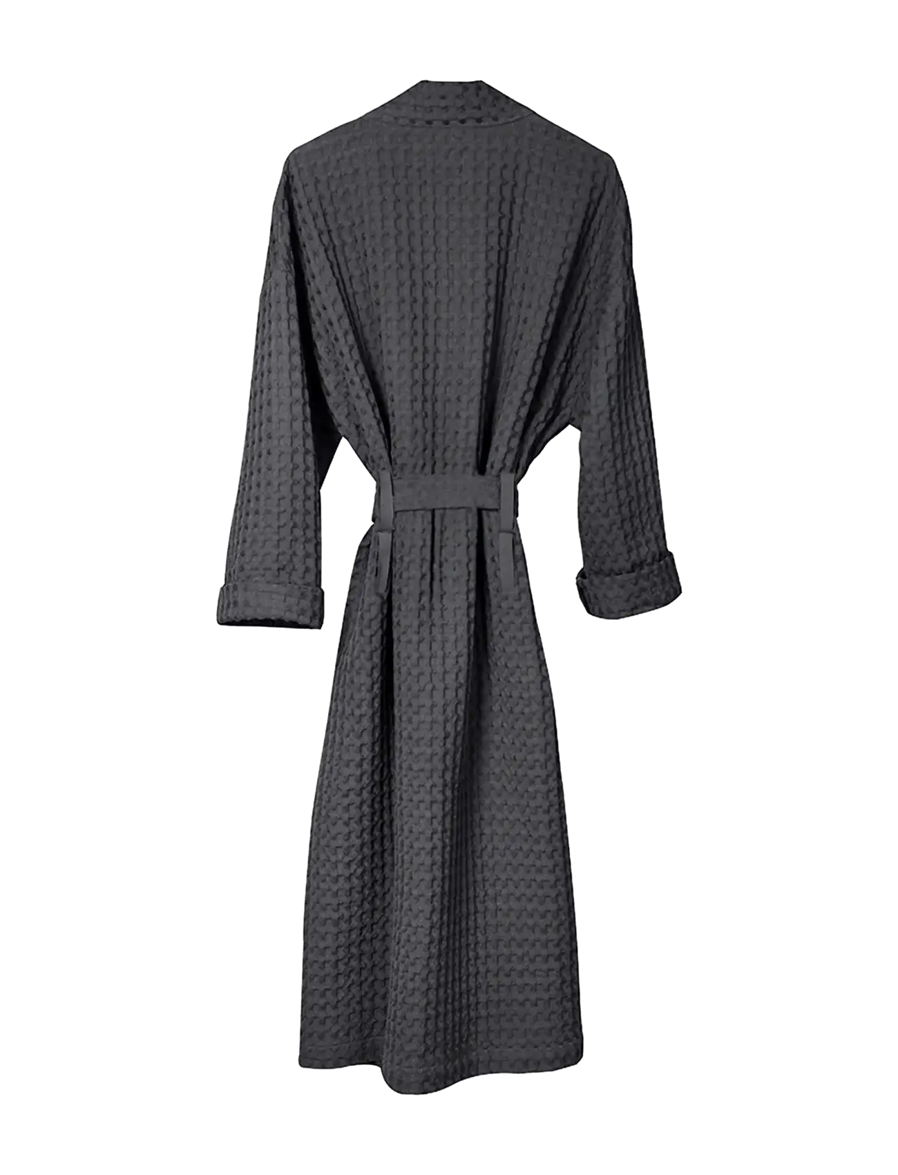 The Organic Company - Big Waffle Bathrobe - 110 dark grey - 1