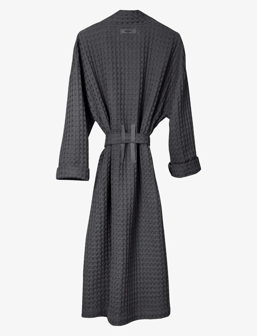 The Organic Company - Big Waffle Bathrobe - textíll á baðherbergið - dark grey - 1