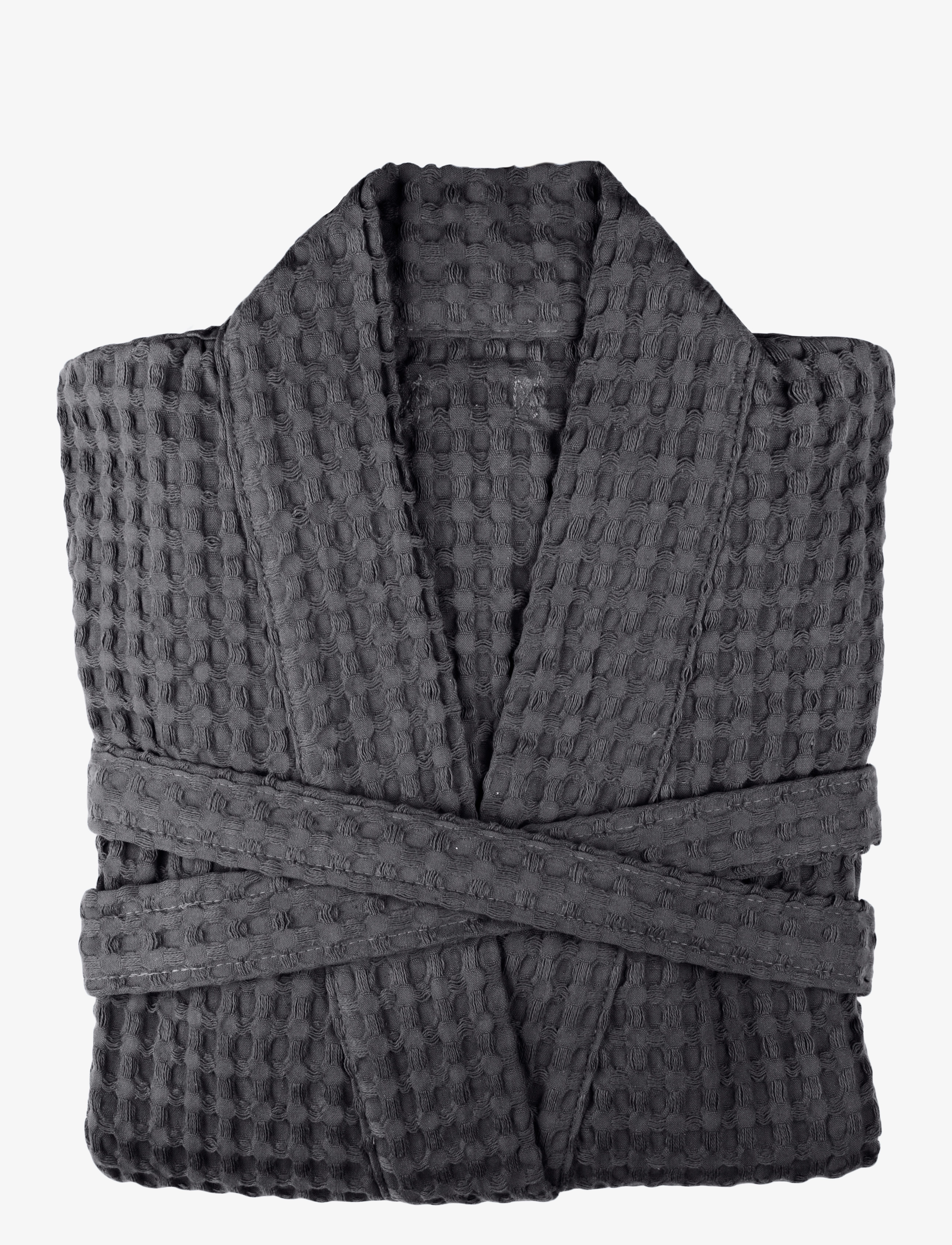The Organic Company - Big Waffle Bathrobe - dark grey - 2
