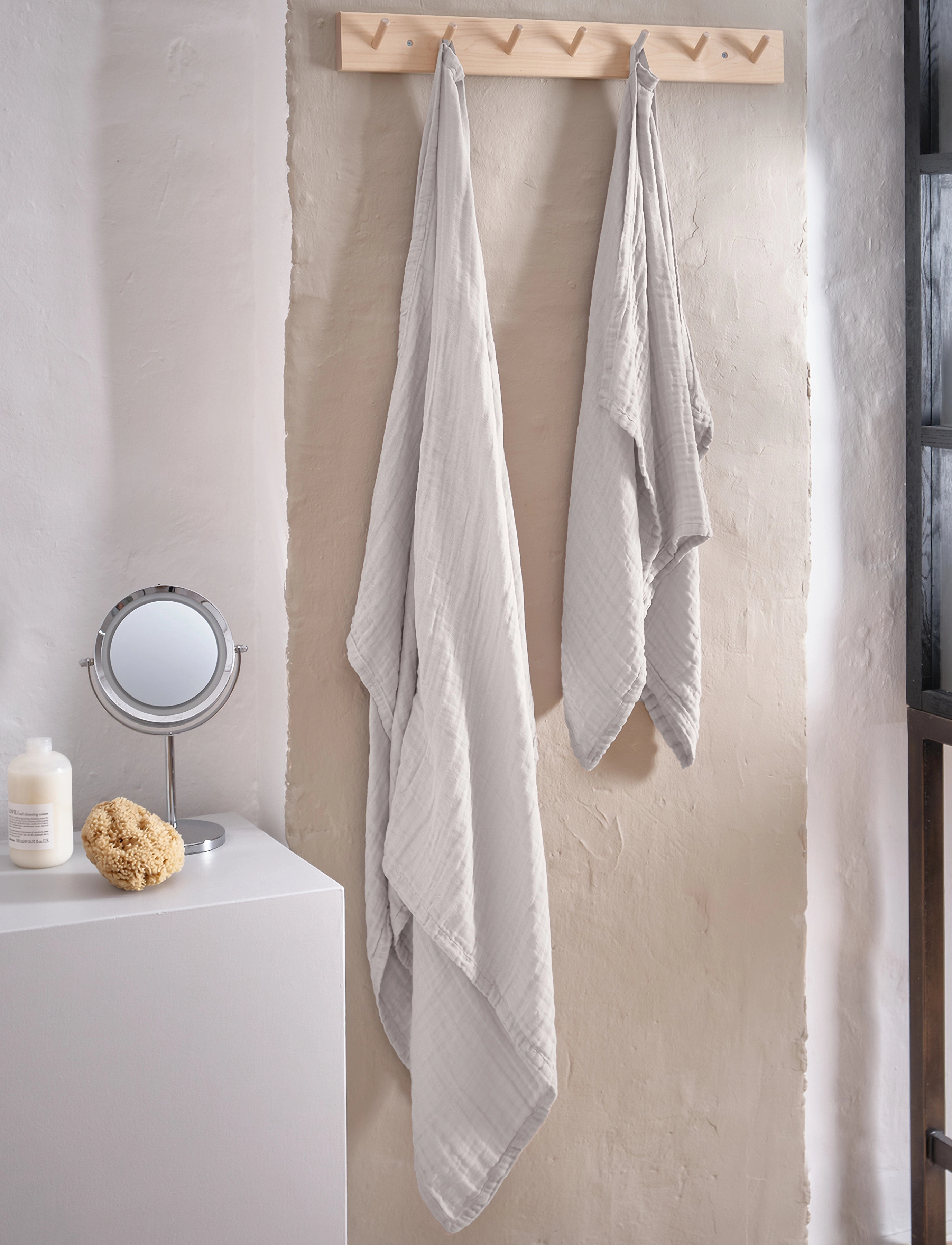 The Organic Company Fine Gift Set, One Size, Towels & Bath Towels, Rosa - Hand Homeware