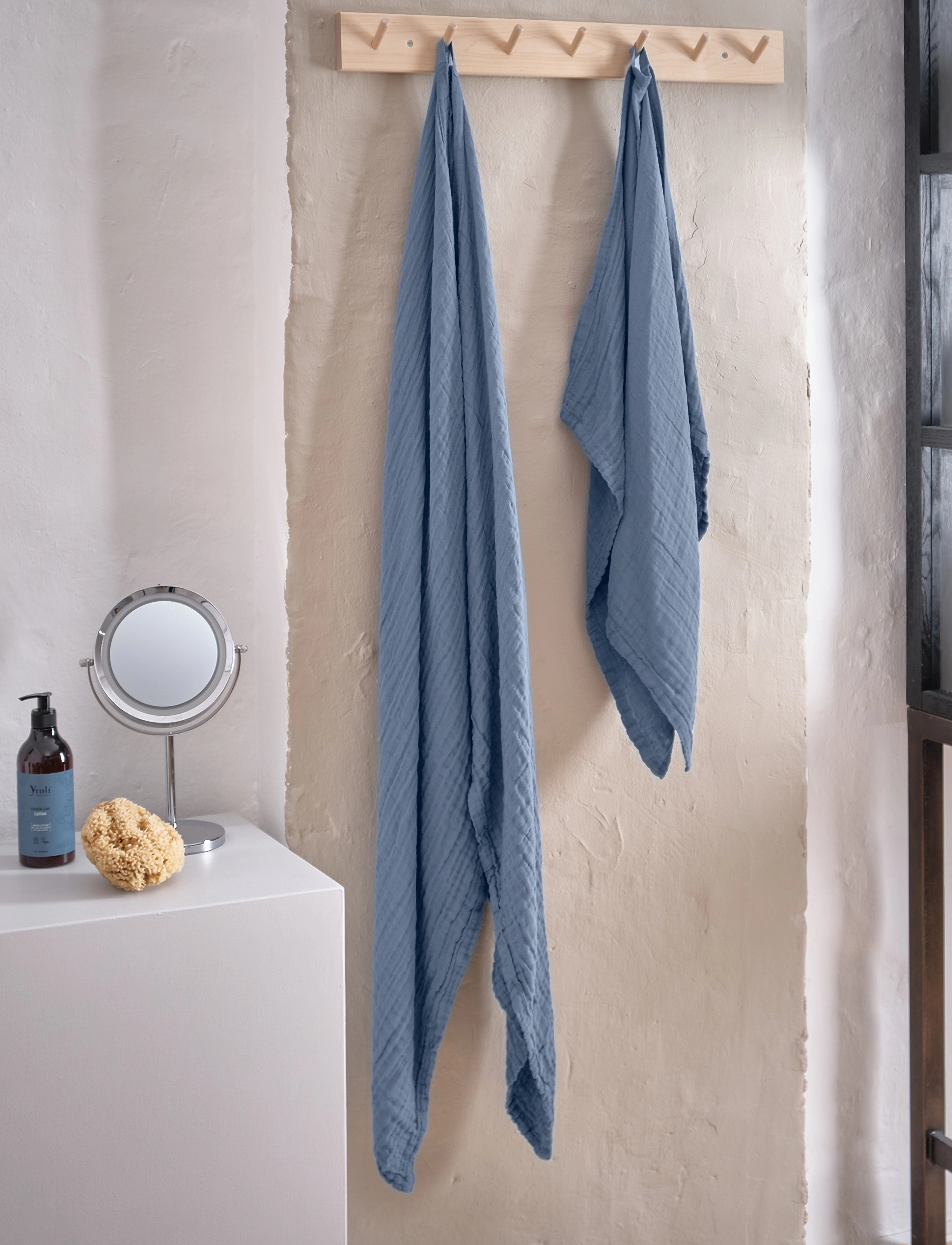 The Organic Company Fine Gift Set, One Size, Towels & Bath Towels, Blau - Hand Homeware