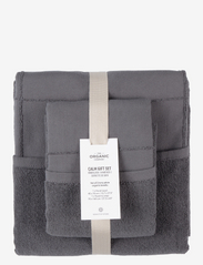 The Organic Company - CALM Gift Set - vannas istabas tekstils - 110 dark grey - 0