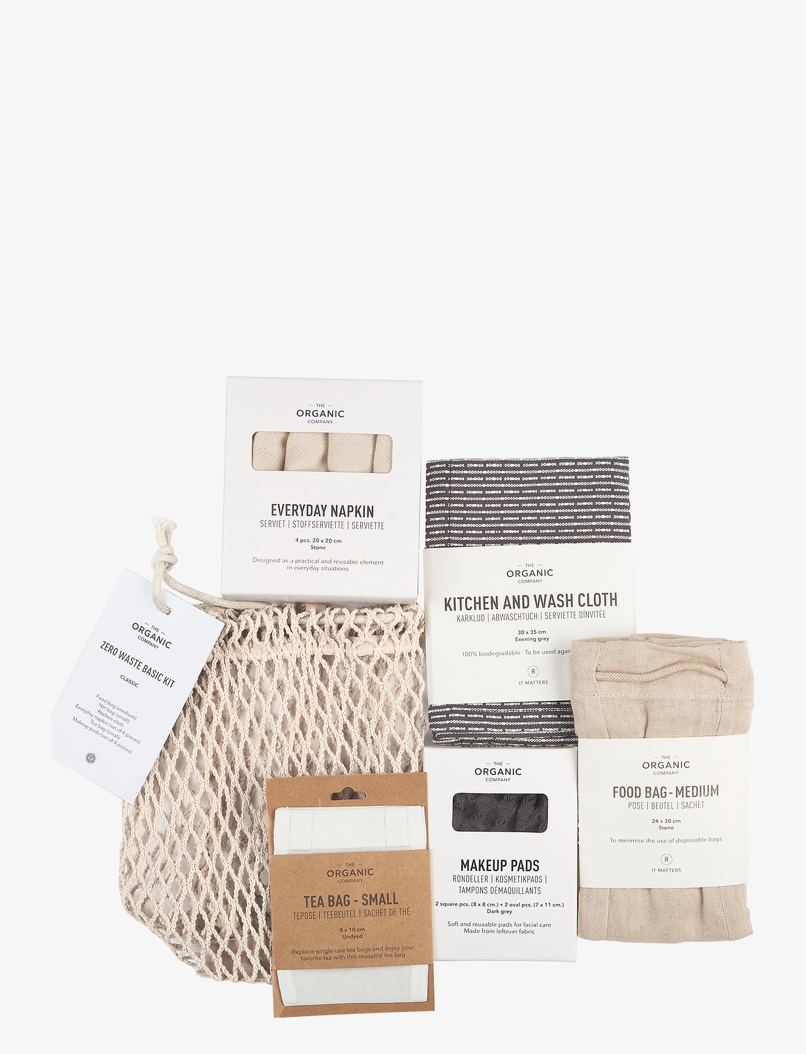 THE ORGANIC COMPANY Zero Waste Basic Kit Patterned - One Size - Unisex