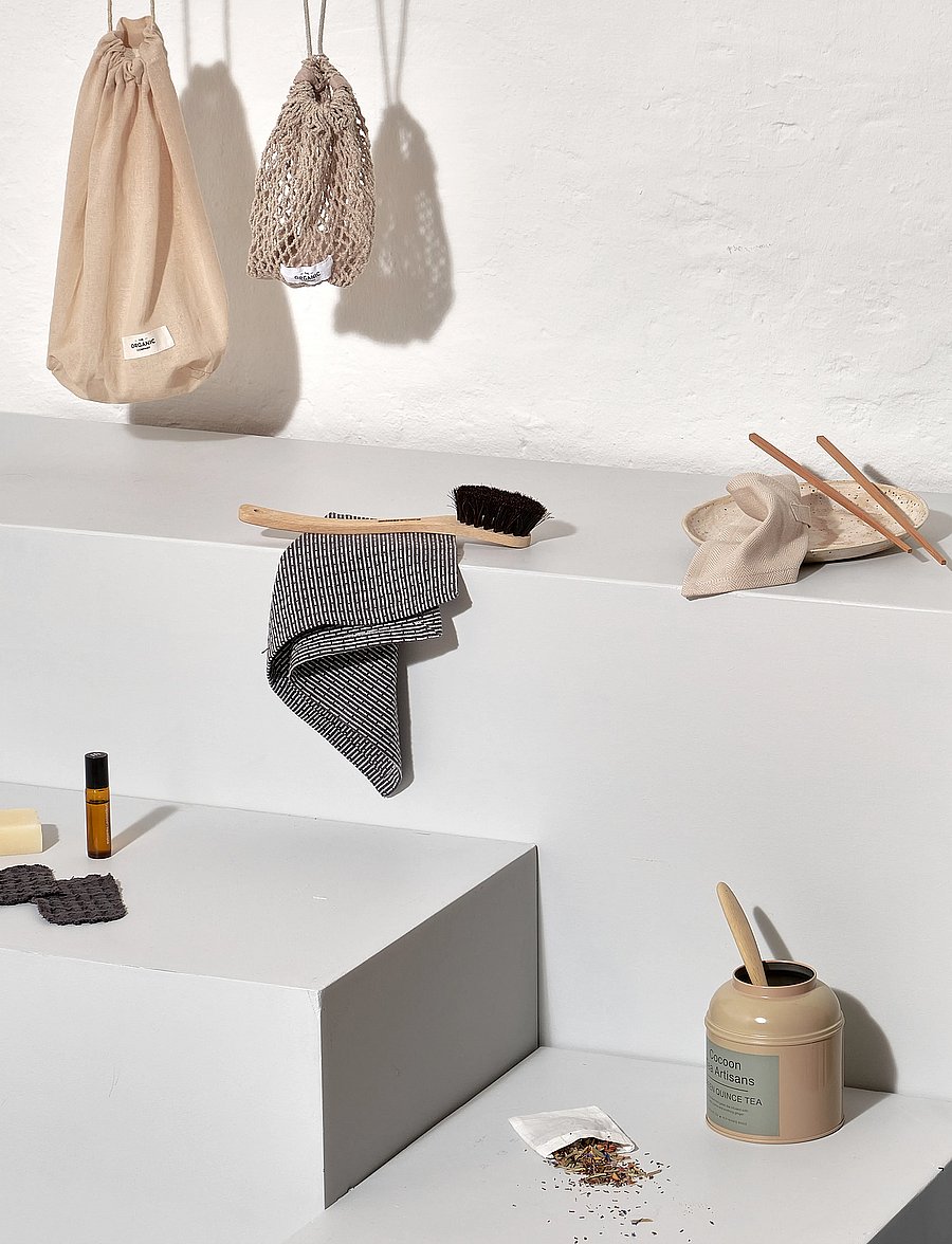 The Organic Company - ZERO Waste Basic Kit - linased ja puuvillased salvrätikud - 954 classic set color mix - 0