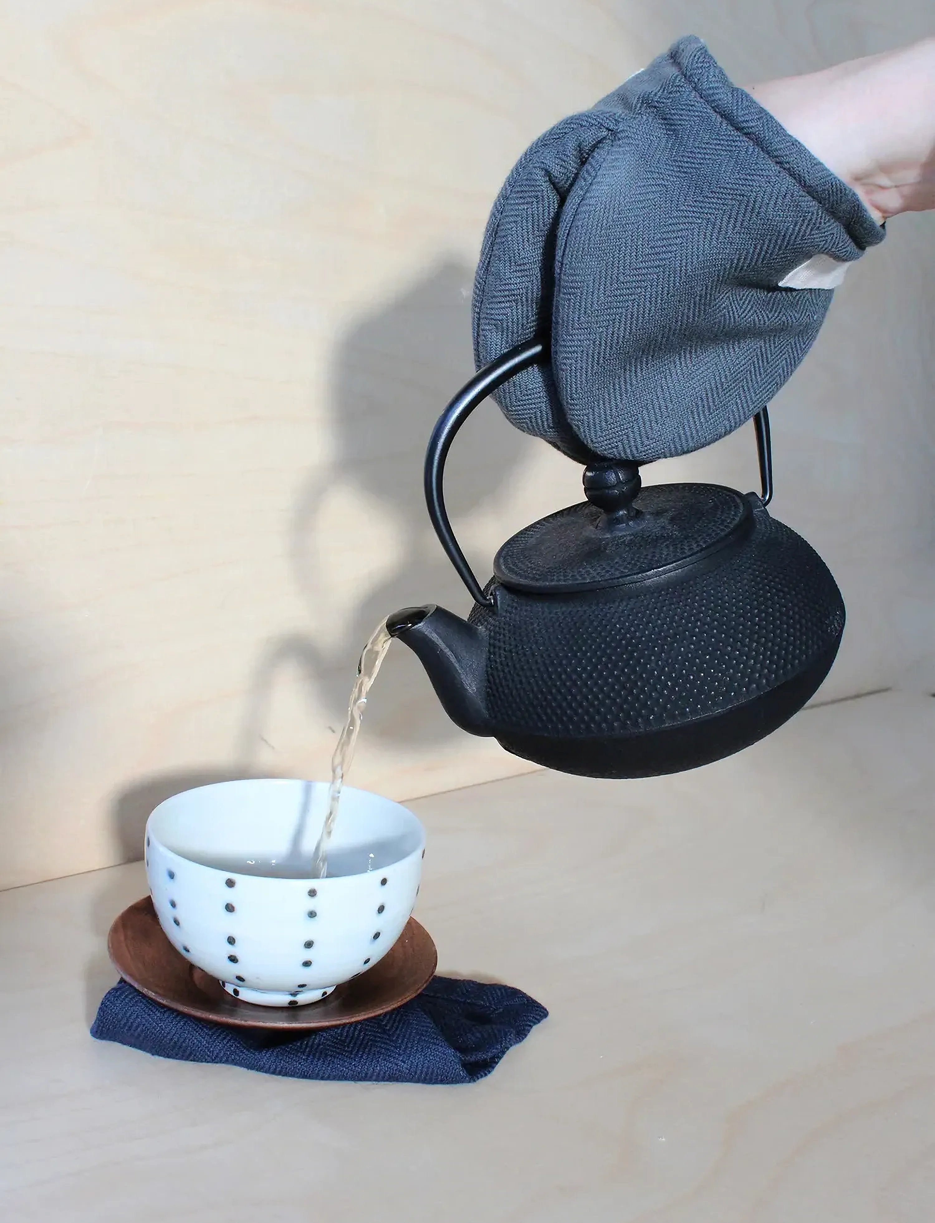 The Organic Company Mini Oven Mitts, One Size x 15, Kitchen Textiles, Grau - Mitts & Gloves, Homeware