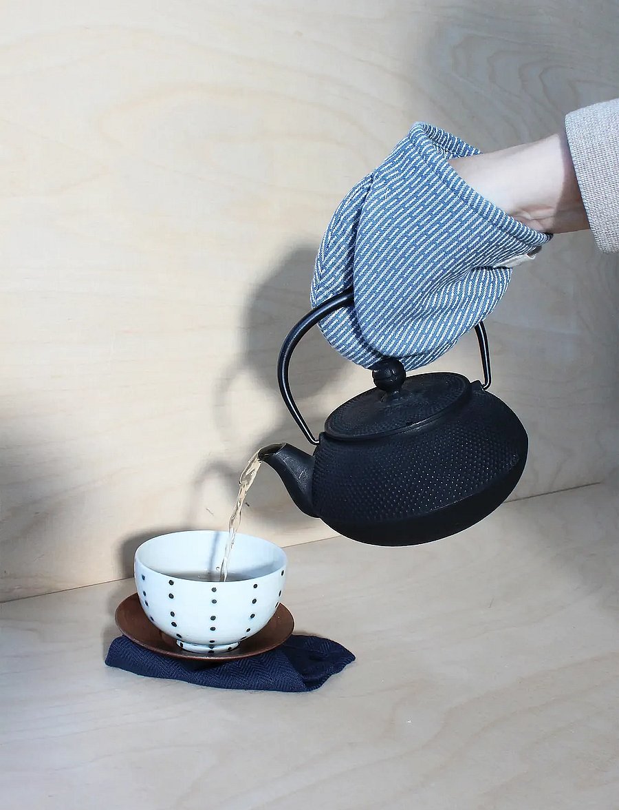 The Organic Company - Mini Oven Mitts - mitaines de four, gants et maniques - 511 grey blue stone - 0