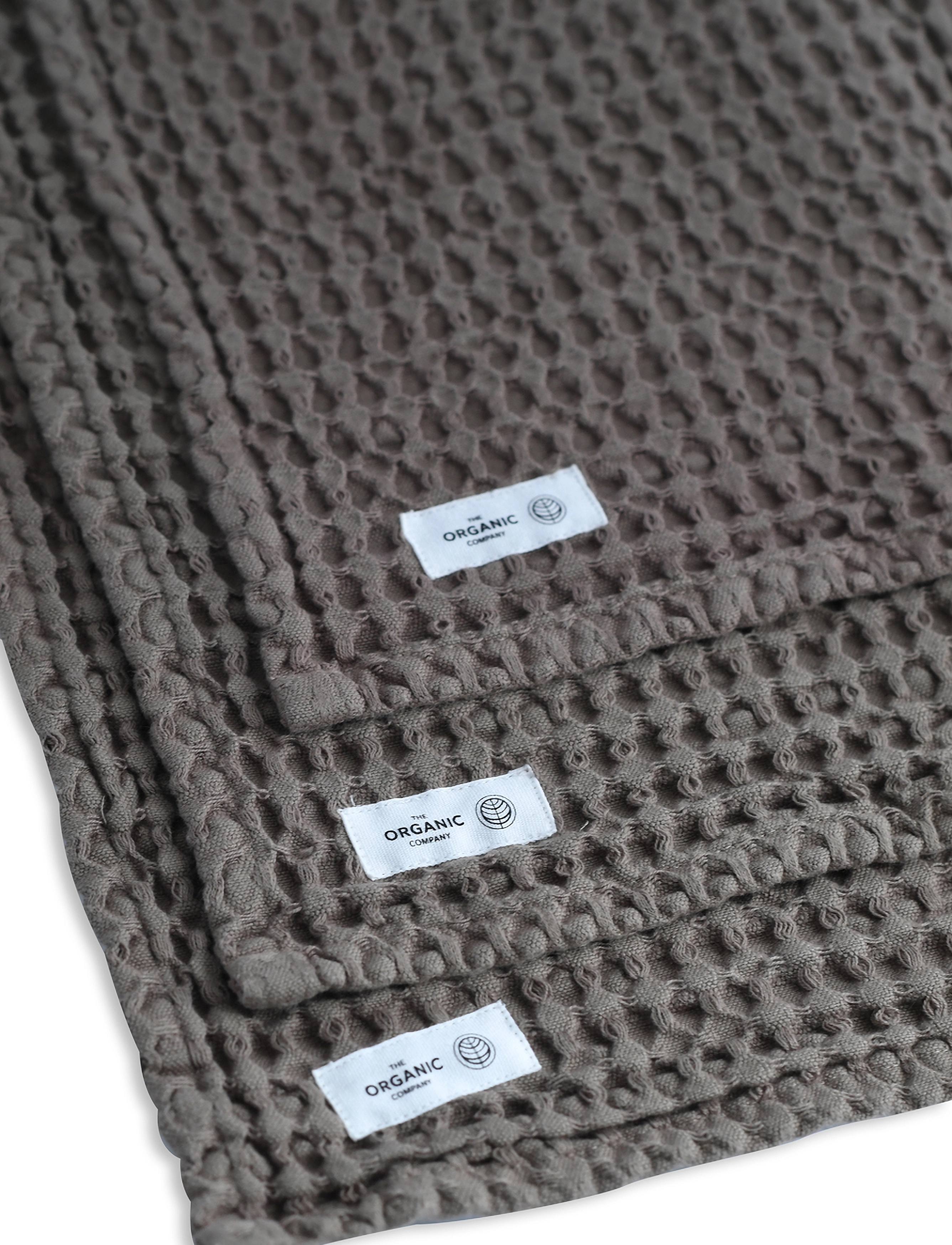 The Organic Company Big Waffle Wash Cloth (Pack Of 3 Pcs), One Size x 25, Dishes, Braun - Cloths & Dishbrush, Homeware