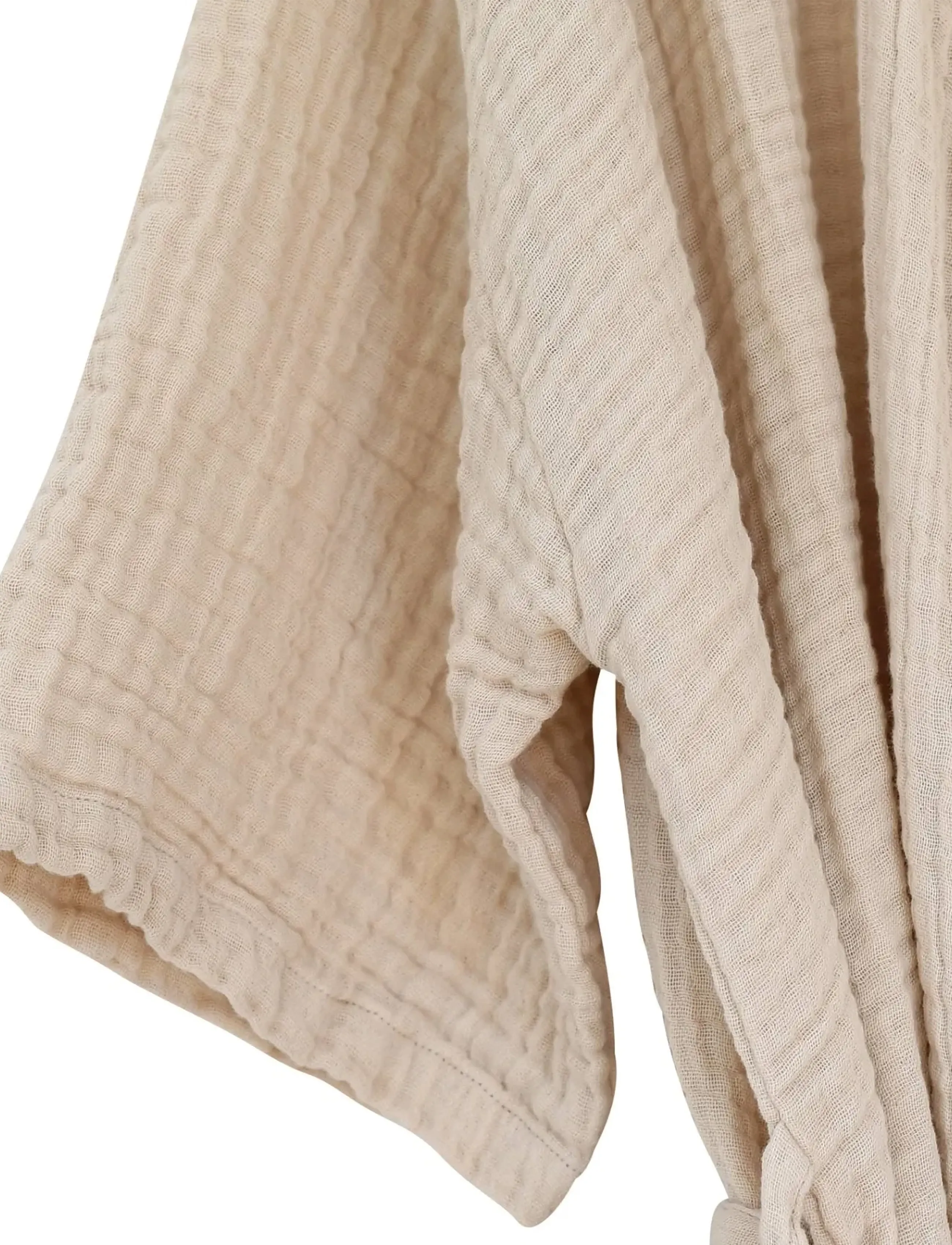 The Organic Company - FINE Bathrobe - everyday style - stone - 4