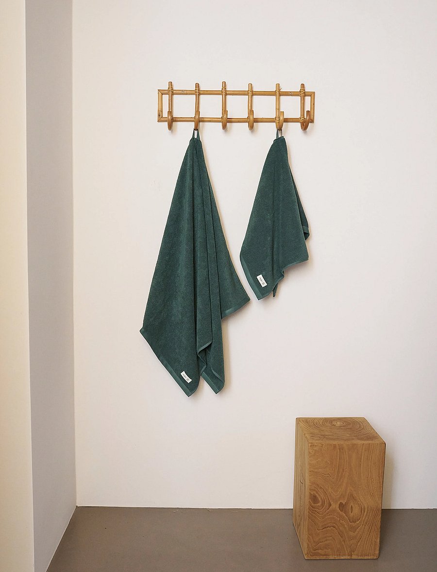 The Organic Company - MILD Hand towel - bathroom accessories - 400 dark green - 0