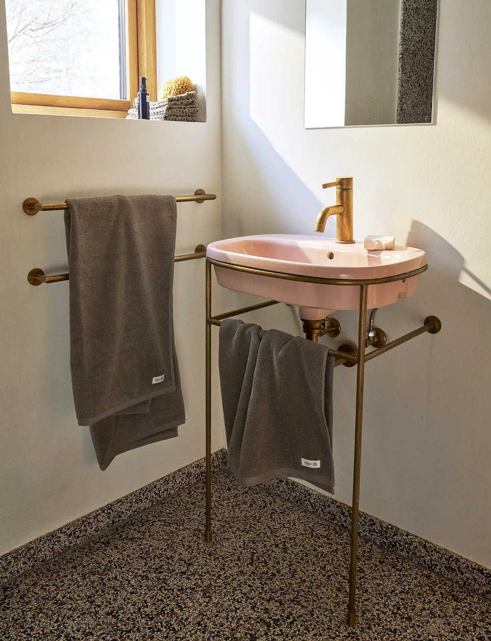 The Organic Company - MILD Hand towel - handdukar - clay - 3