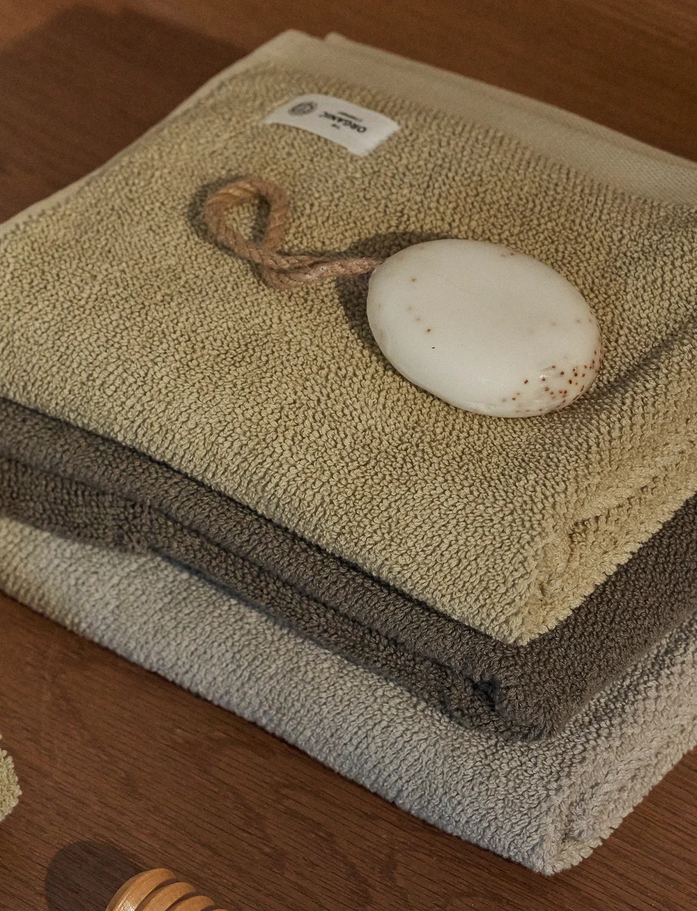 The Organic Company - MILD Hand towel - køb efter pris - pale honey - 3