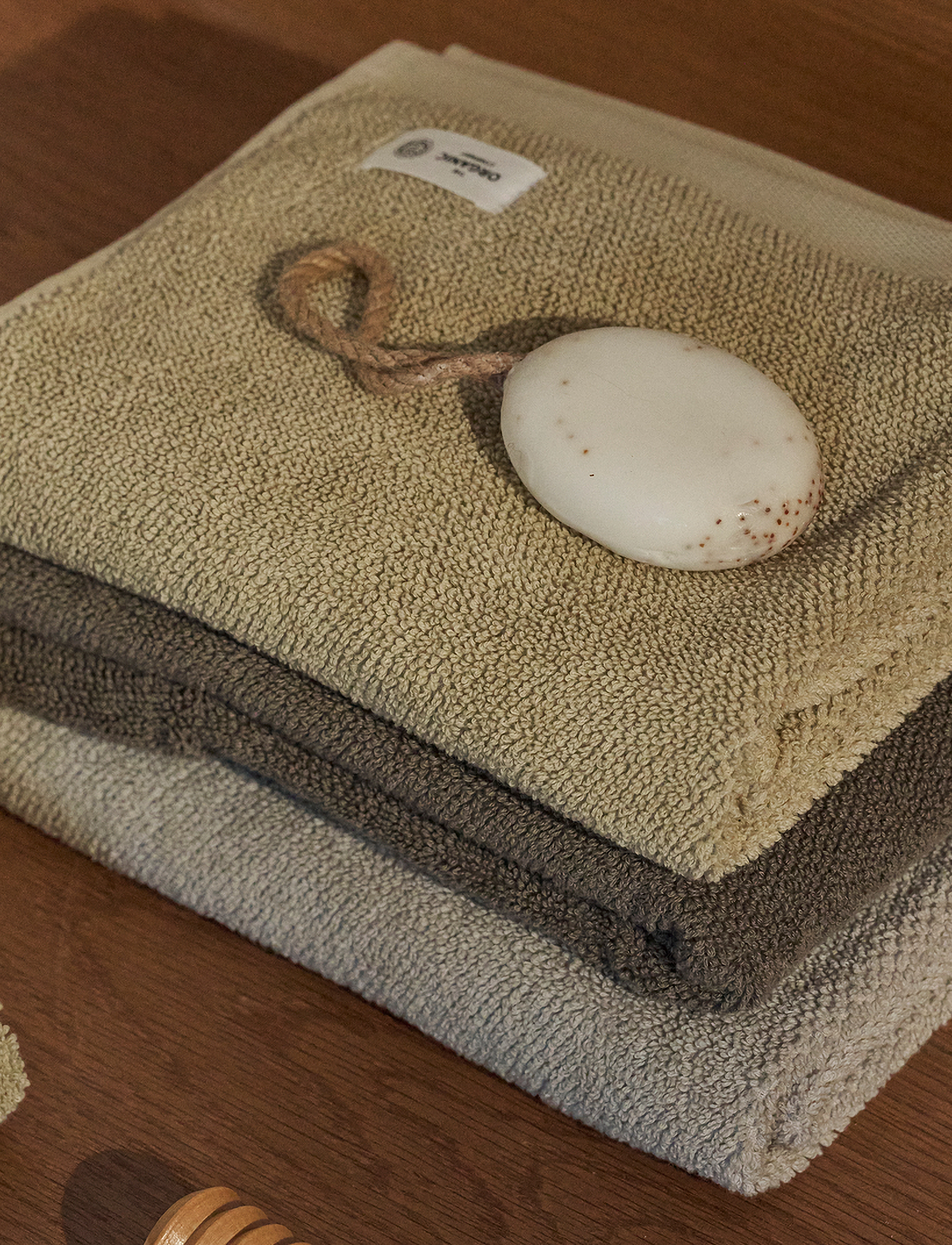 The Organic Company - MILD Hand towel - handtücher & badetücher - pale honey - 3