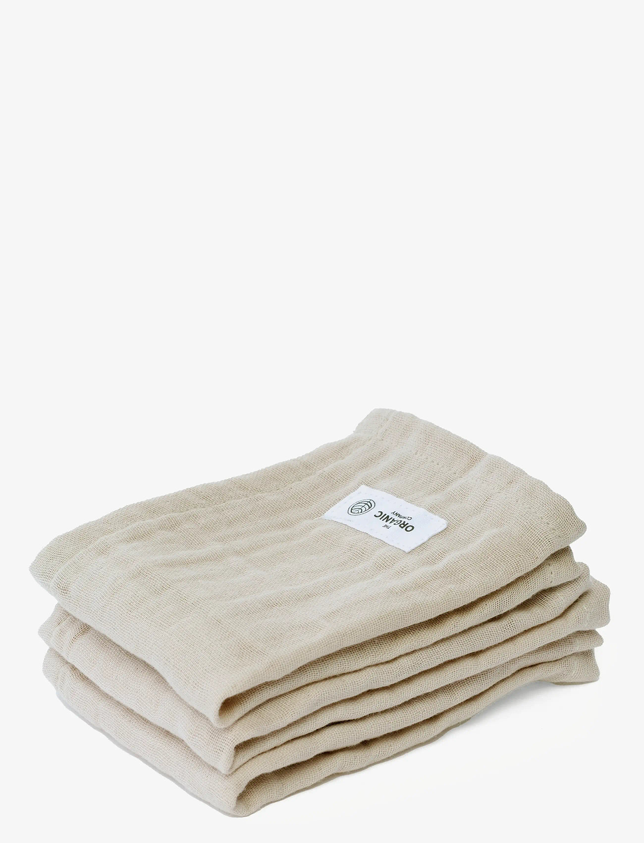 The Organic Company - FINE Wash Cloth (pack of 3 pcs) - lägsta priserna - 202 stone - 0