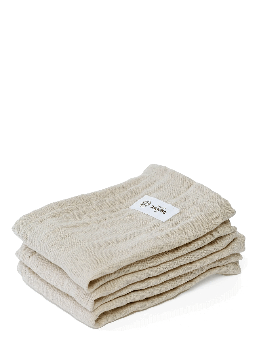 The Organic Company - FINE Wash Cloth (pack of 3 pcs) - serviettes pour le visage - 202 stone - 1