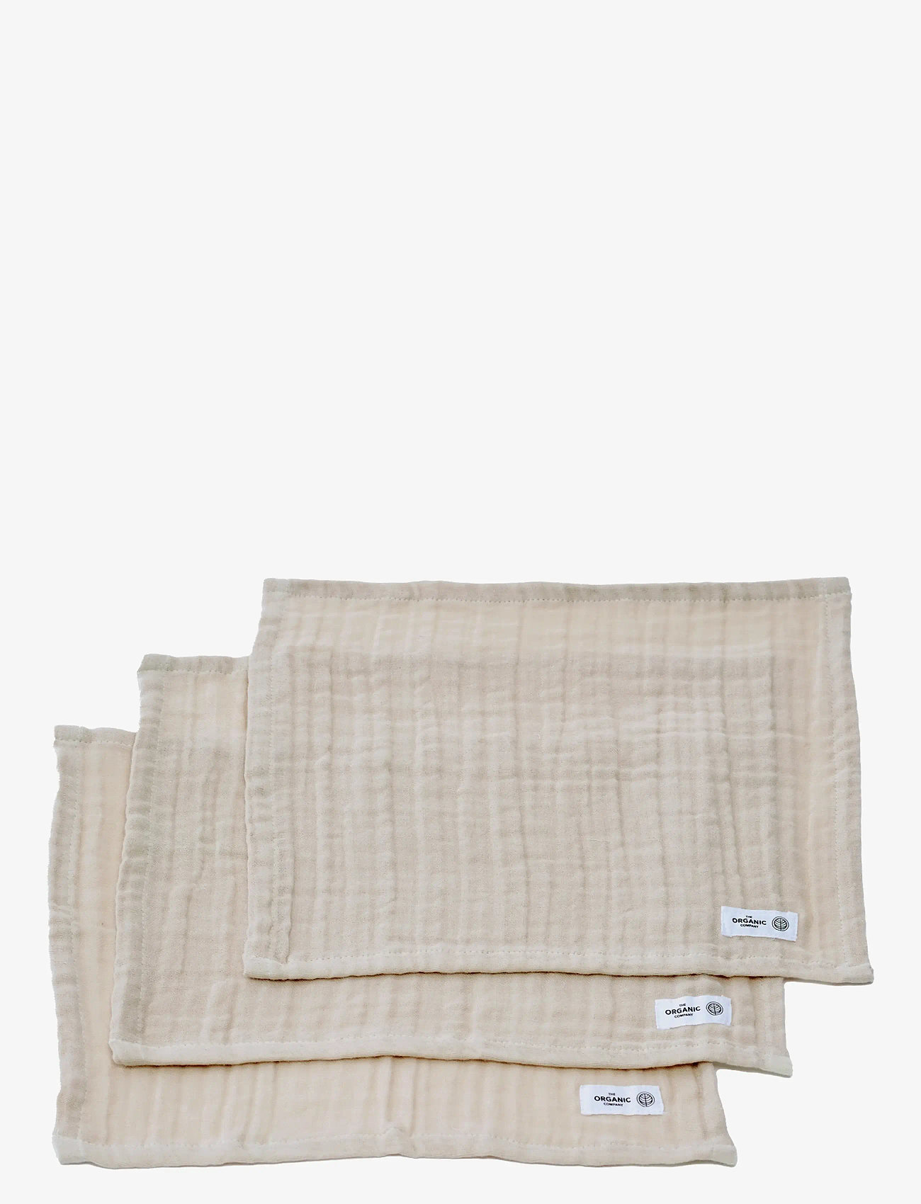 The Organic Company - FINE Wash Cloth (pack of 3 pcs) - lägsta priserna - 202 stone - 1