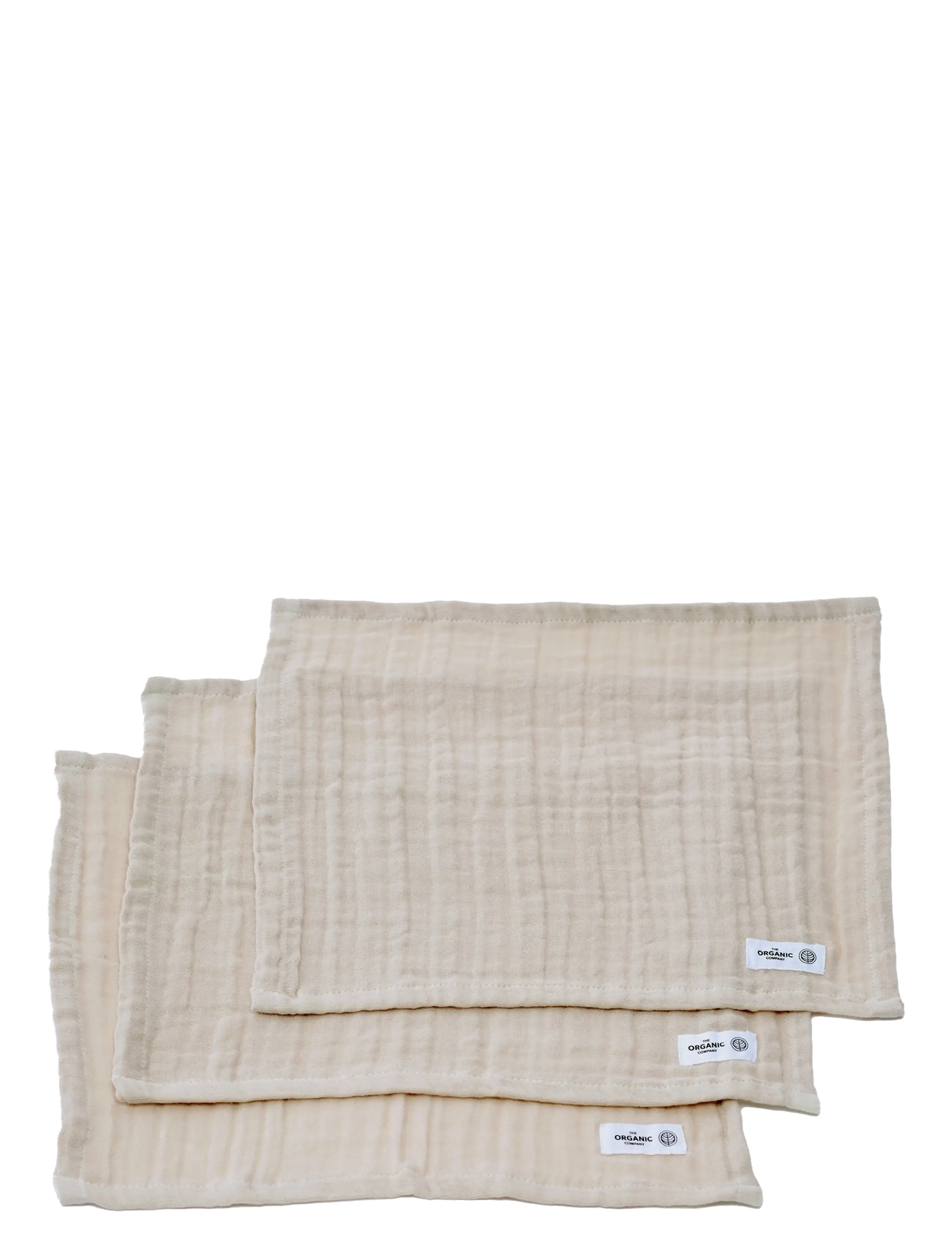 The Organic Company - FINE Wash Cloth (pack of 3 pcs) - serviettes pour le visage - 202 stone - 2