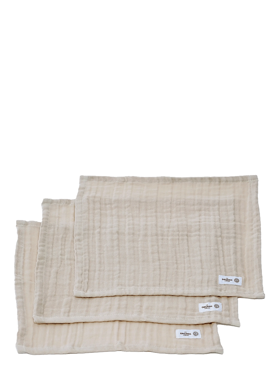 The Organic Company - FINE Wash Cloth (pack of 3 pcs) - serviettes pour le visage - 202 stone - 2