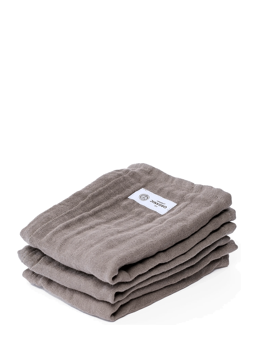 The Organic Company - FINE Wash Cloth (pack of 3 pcs) - badeværelsestilbehør - 225 clay - 1