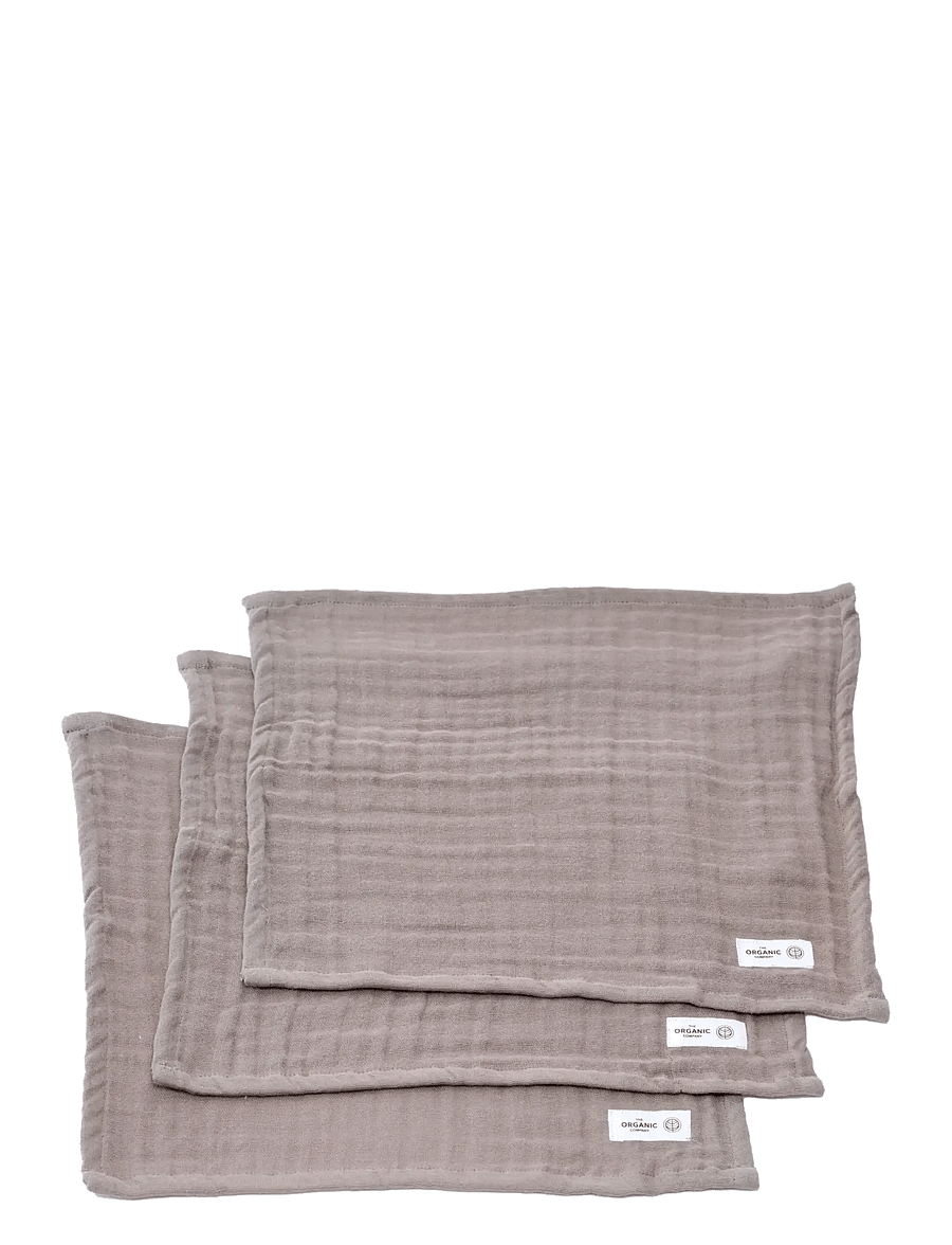 The Organic Company - FINE Wash Cloth (pack of 3 pcs) - badeværelsestilbehør - 225 clay - 2
