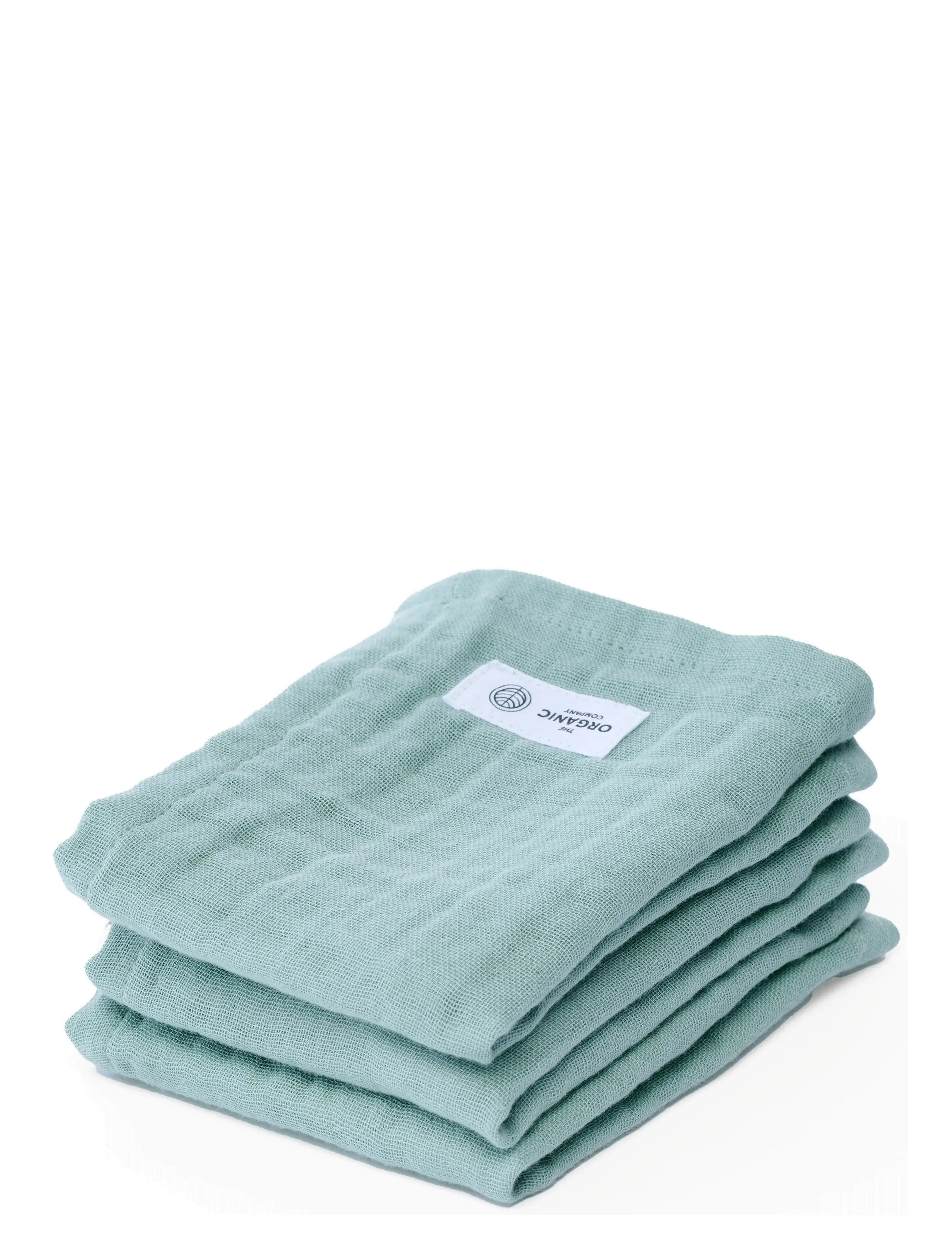 THE ORGANIC COMPANY Fine Wash Cloth (Pack Of 3 Pcs) Blau - 30X 30CM - Unisex