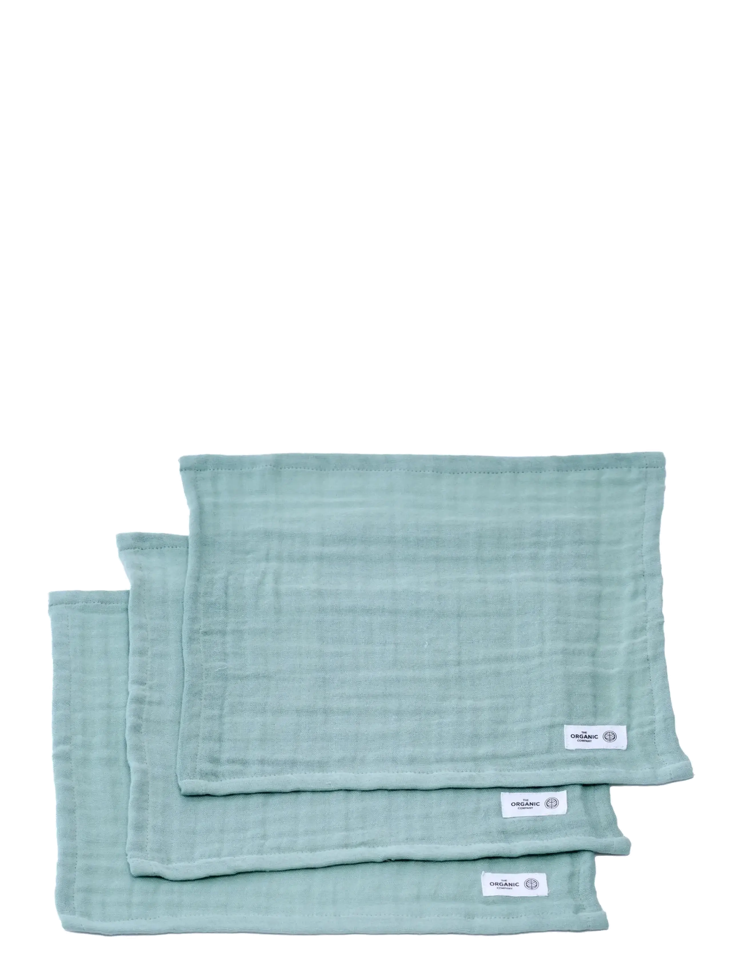 The Organic Company - FINE Wash Cloth (pack of 3 pcs) - badeværelsestilbehør - 410 dusty mint - 2