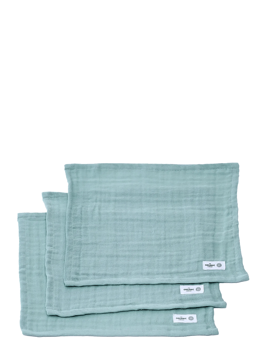 The Organic Company - FINE Wash Cloth (pack of 3 pcs) - badeværelsestilbehør - 410 dusty mint - 2