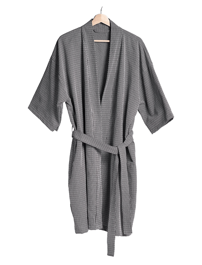 The Organic Company - Wellness Bathrobe - nach preis einkaufen - 111 evening grey - 0
