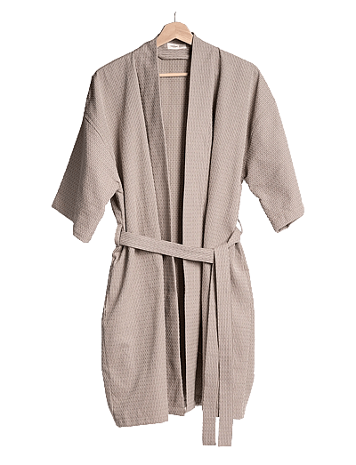 The Organic Company Wellness Bathrobe - Kylpytakit - 226 CLAY STONE / beige