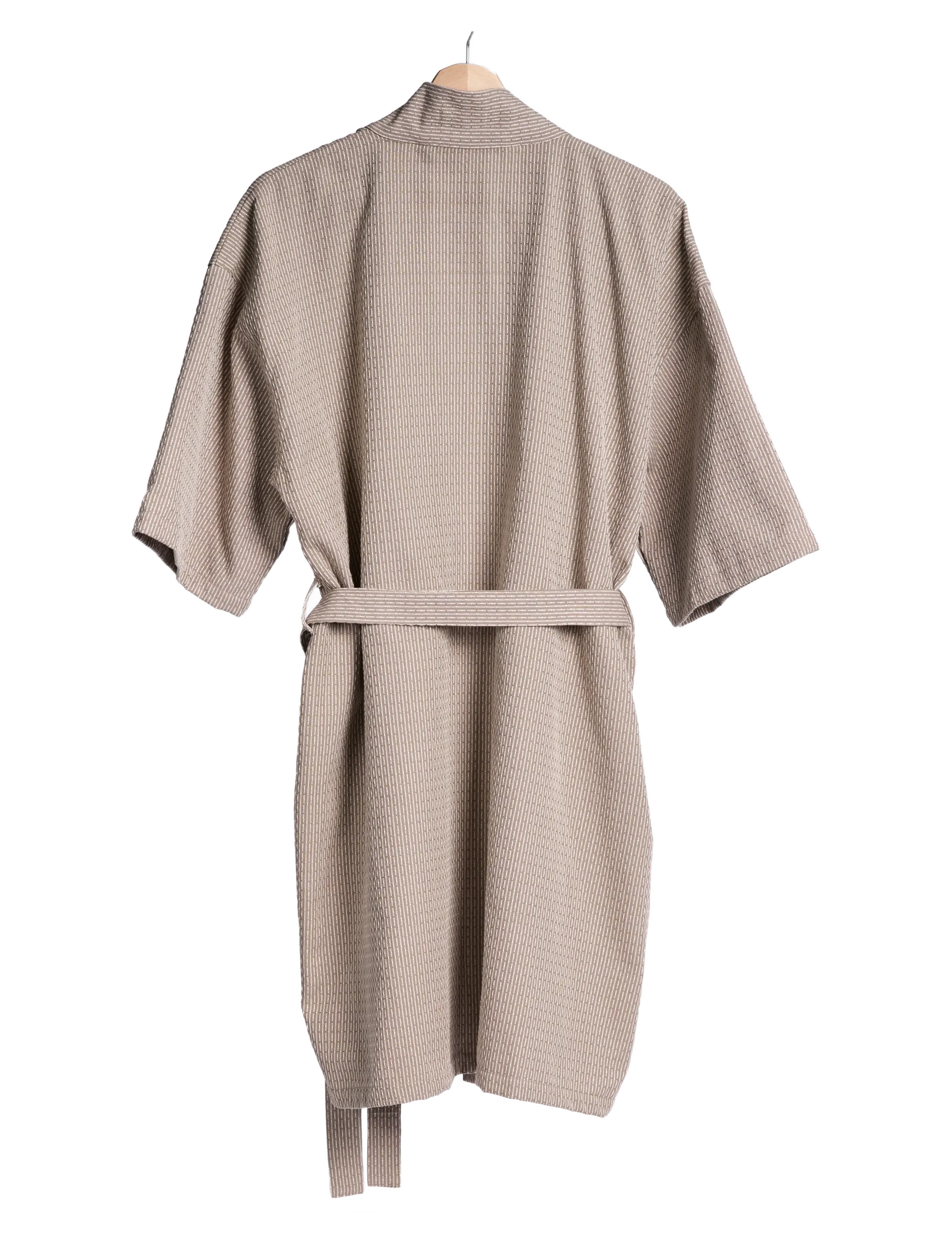 The Organic Company - Wellness Bathrobe - nach preis einkaufen - 226 clay stone - 2