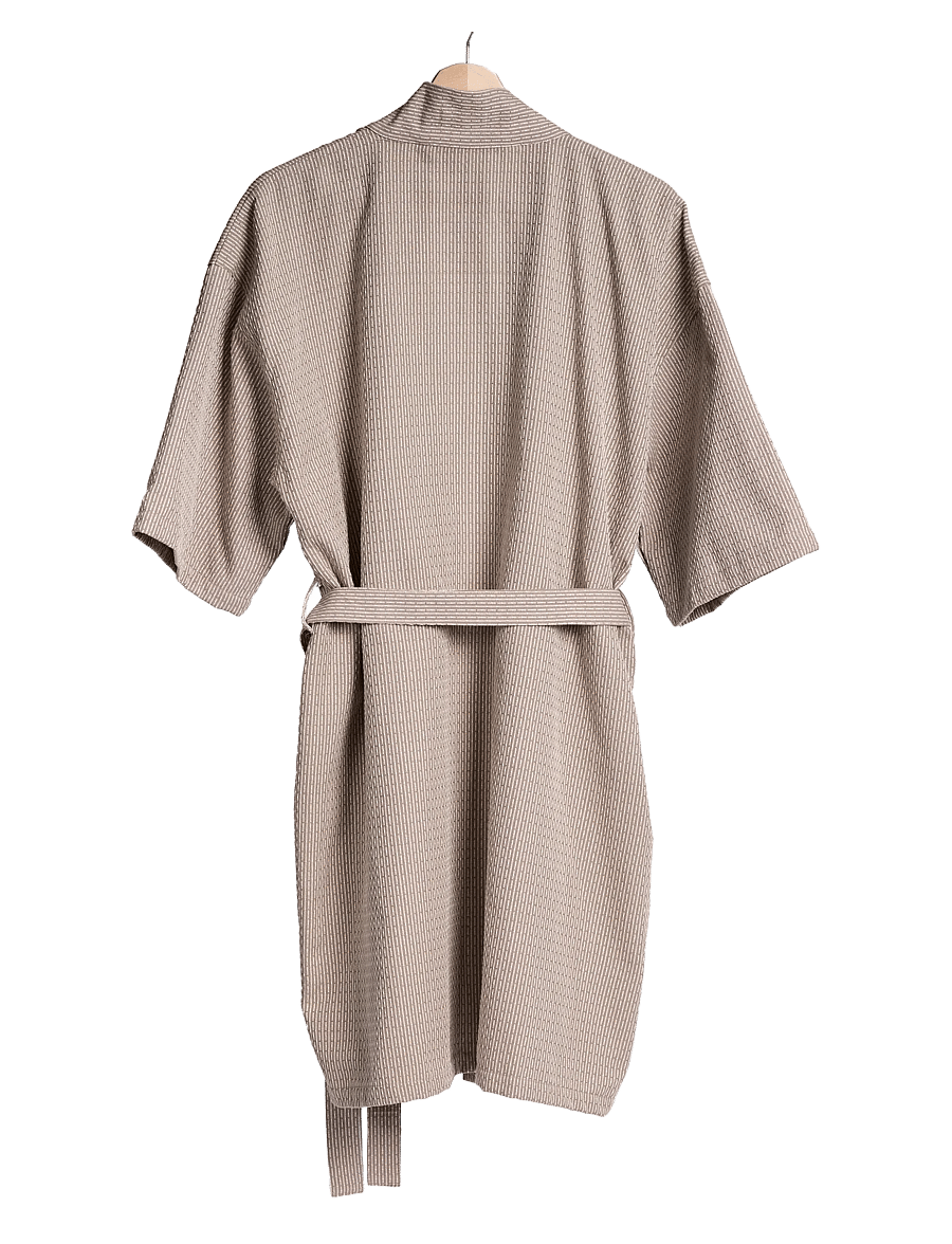 The Organic Company - Wellness Bathrobe - nach preis einkaufen - 226 clay stone - 2
