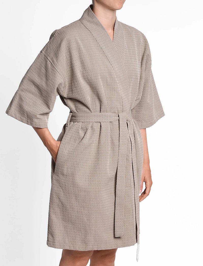 The Organic Company - Wellness Bathrobe - köp efter pris - 226 clay stone - 2