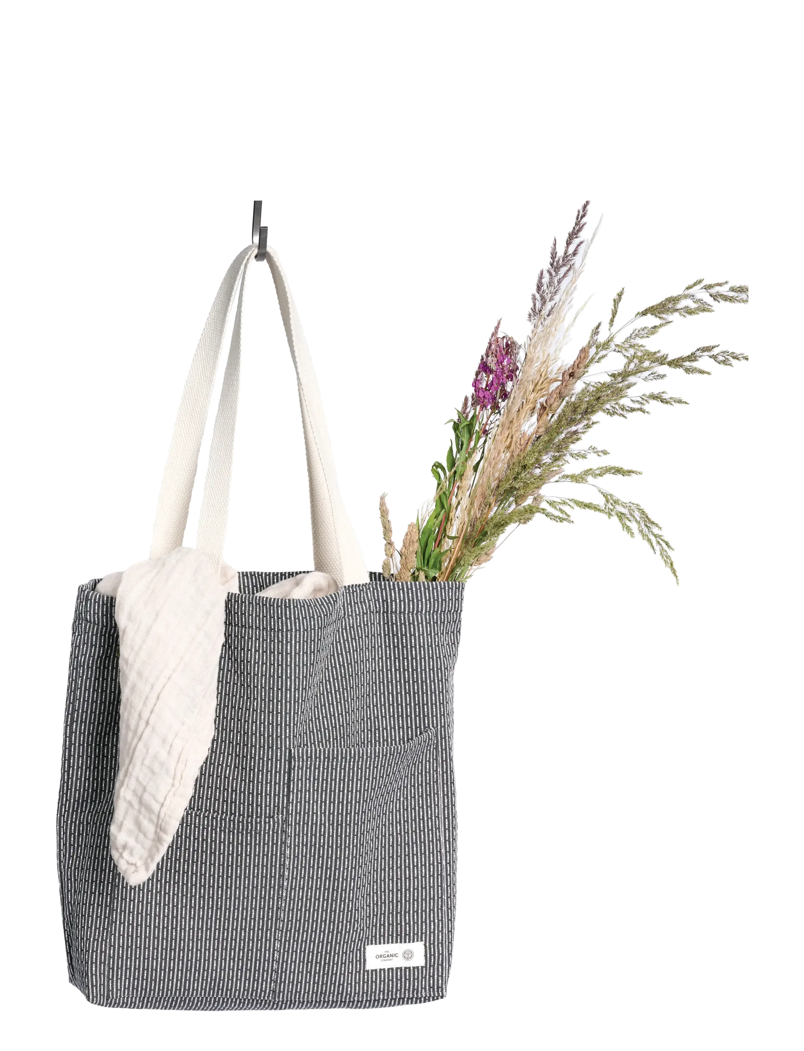 The Organic Company Piqué Tote Bag, 30X 35 cm, Bags, Grau - Totes, Frauen
