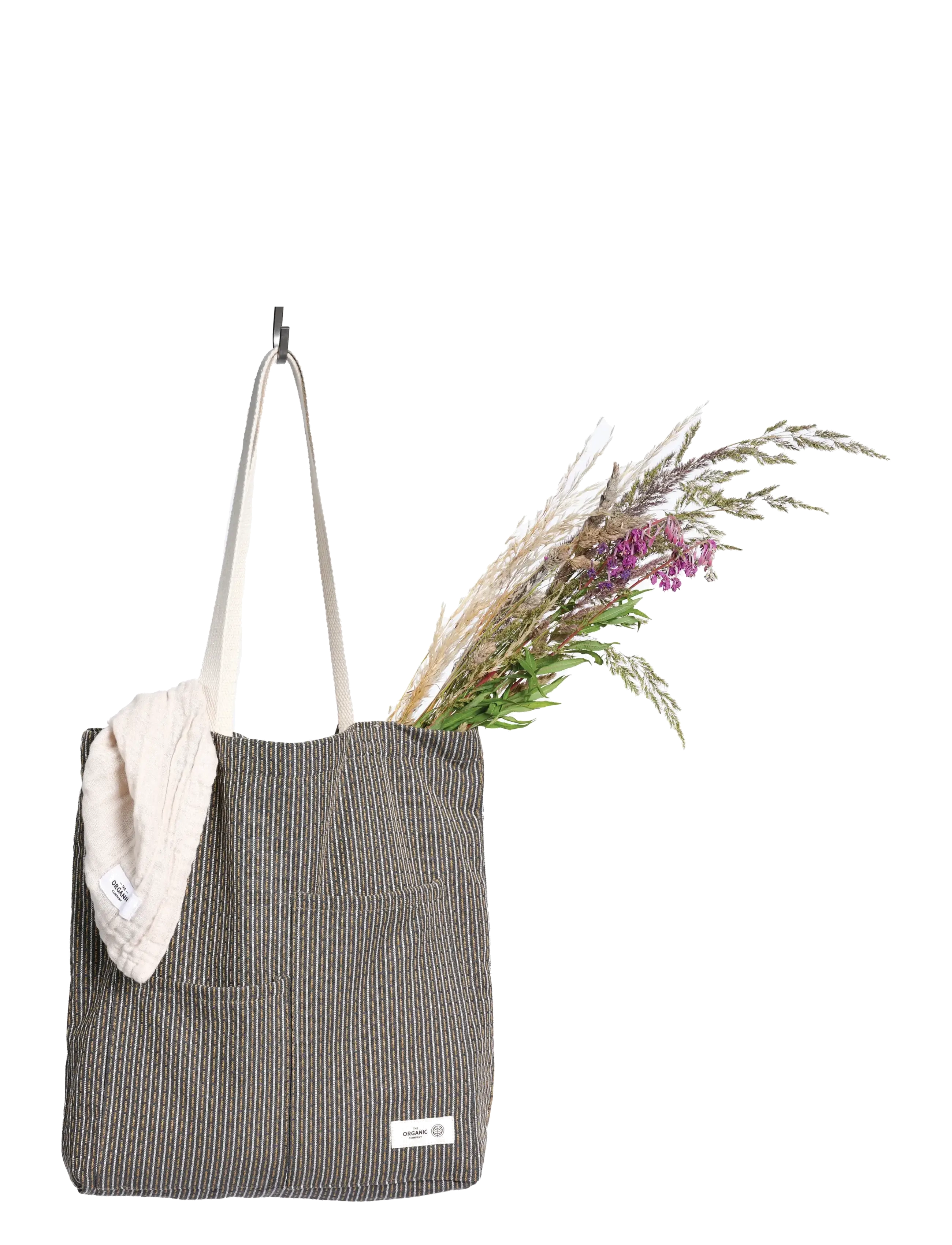 The Organic Company Piqué Tote Bag, 30X 35 cm, Bags, Grau - Totes, Frauen