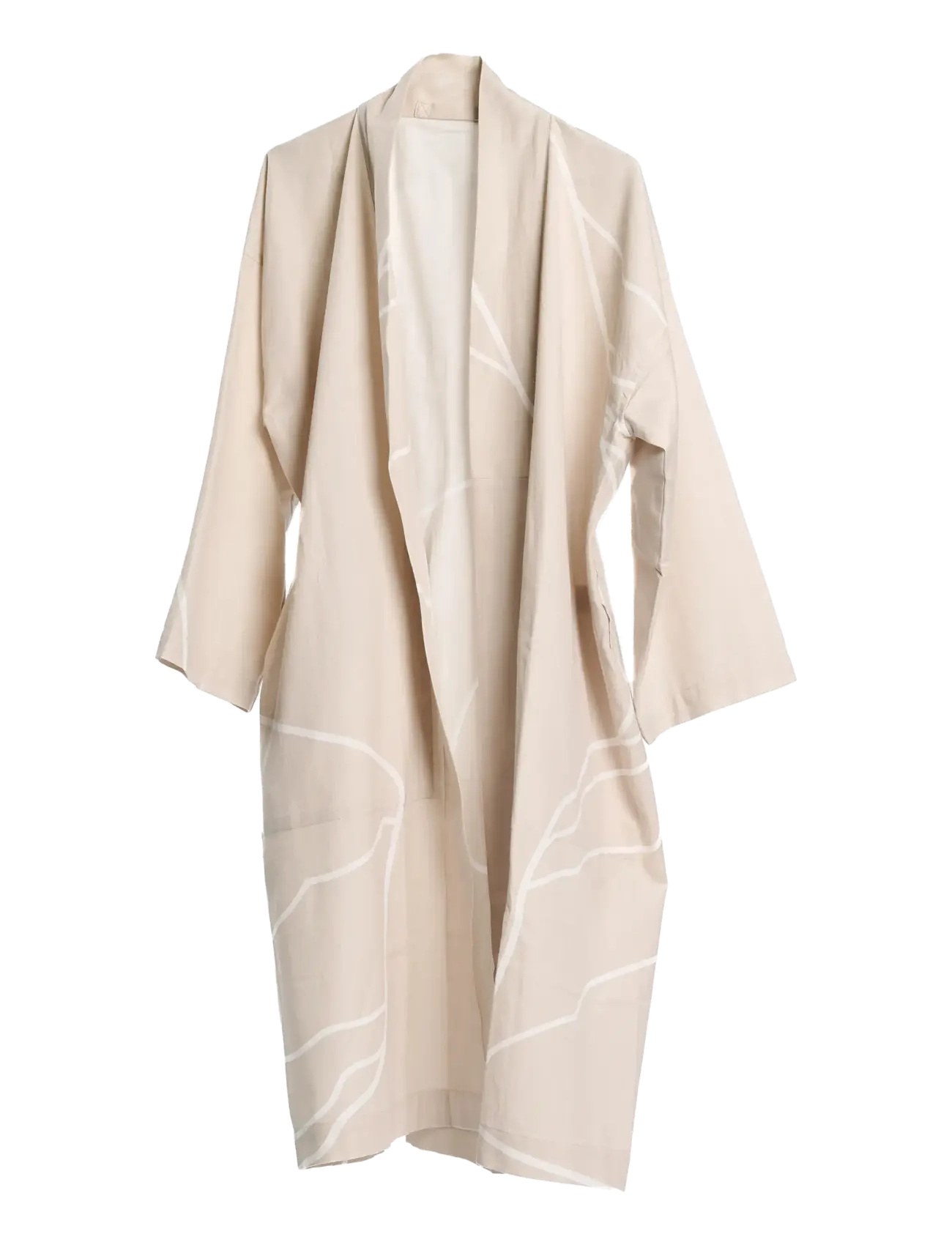 The Organic Company Reconnect Bathrobe, Morgenkåbe, Beige, Str: S/M