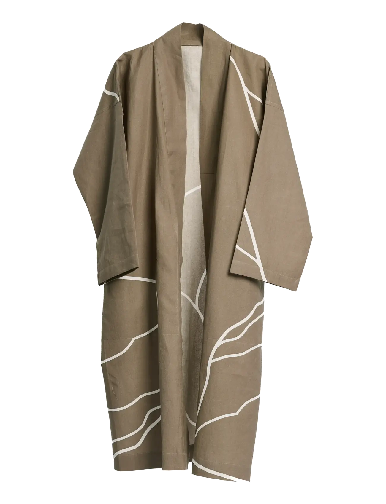 The Organic Company Reconnect Bathrobe, Morgenkåbe, Kakigrøn, Str: M/L