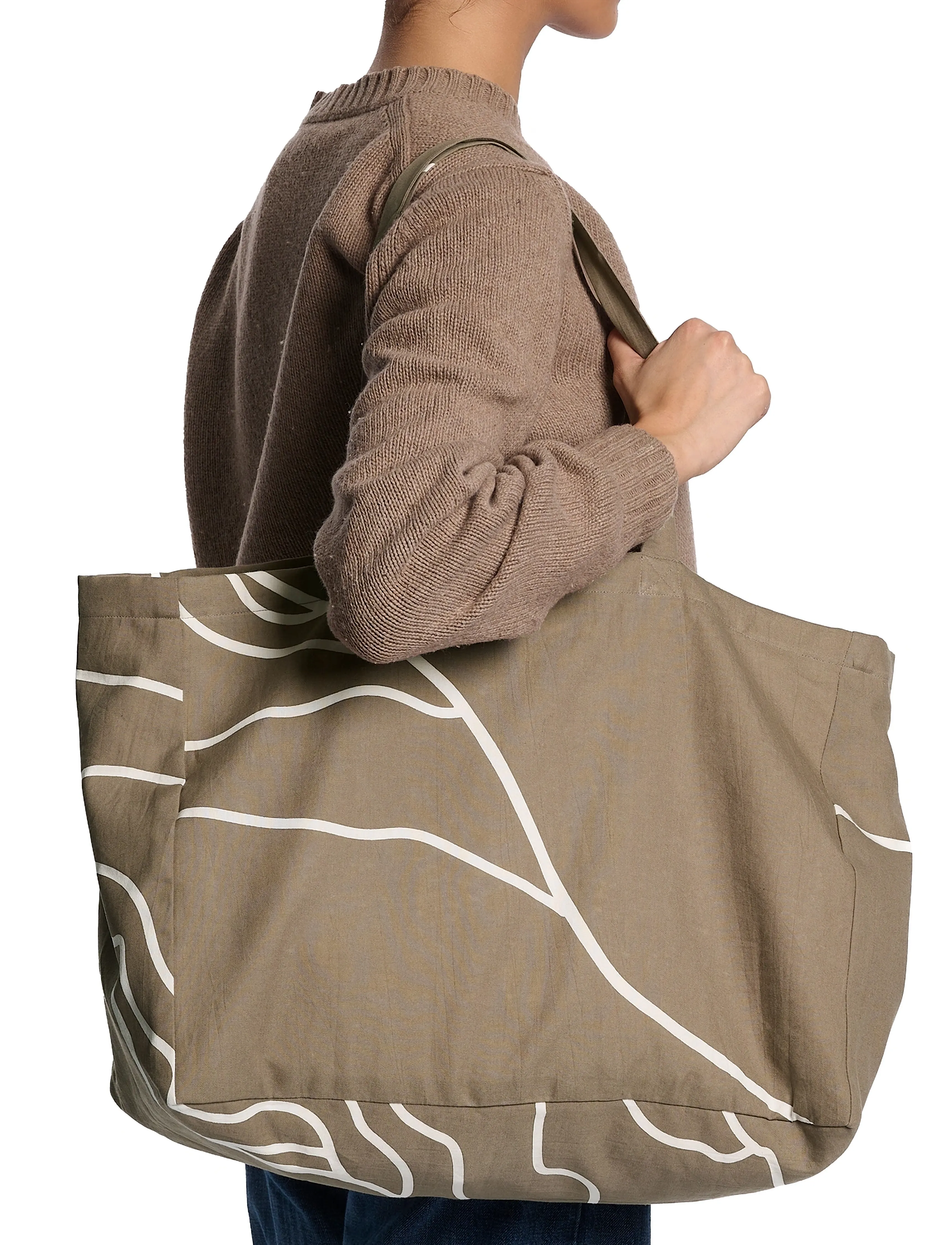 The Organic Company Reconnect Tote Bag, 45X 35X 20 cm, Brown, Tasker > Totes, Dame