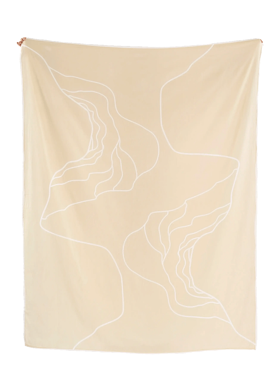 The Organic Company - RECONNECT Wrap - filtar & plädar - 218 pale honey - 1
