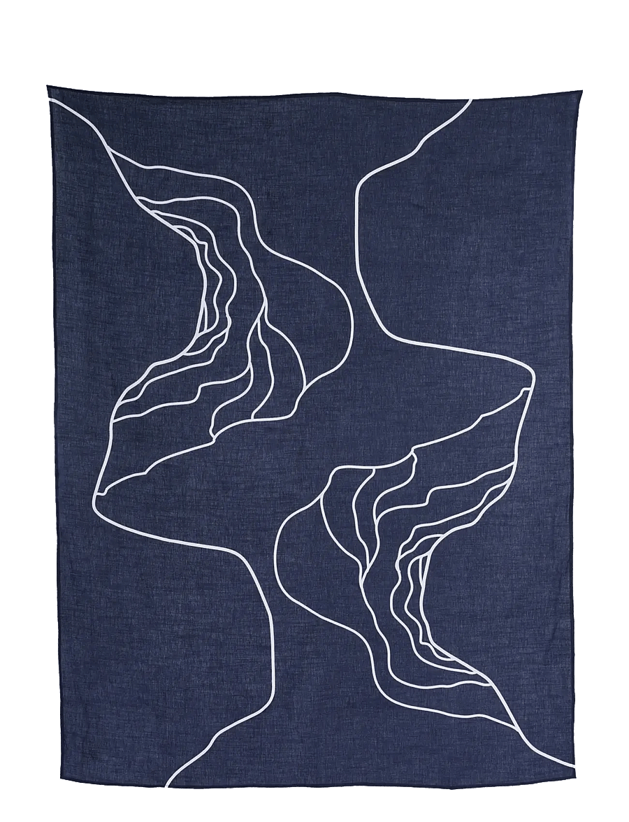 The Organic Company - RECONNECT Wrap - filtar & plädar - 500 dark blue - 1