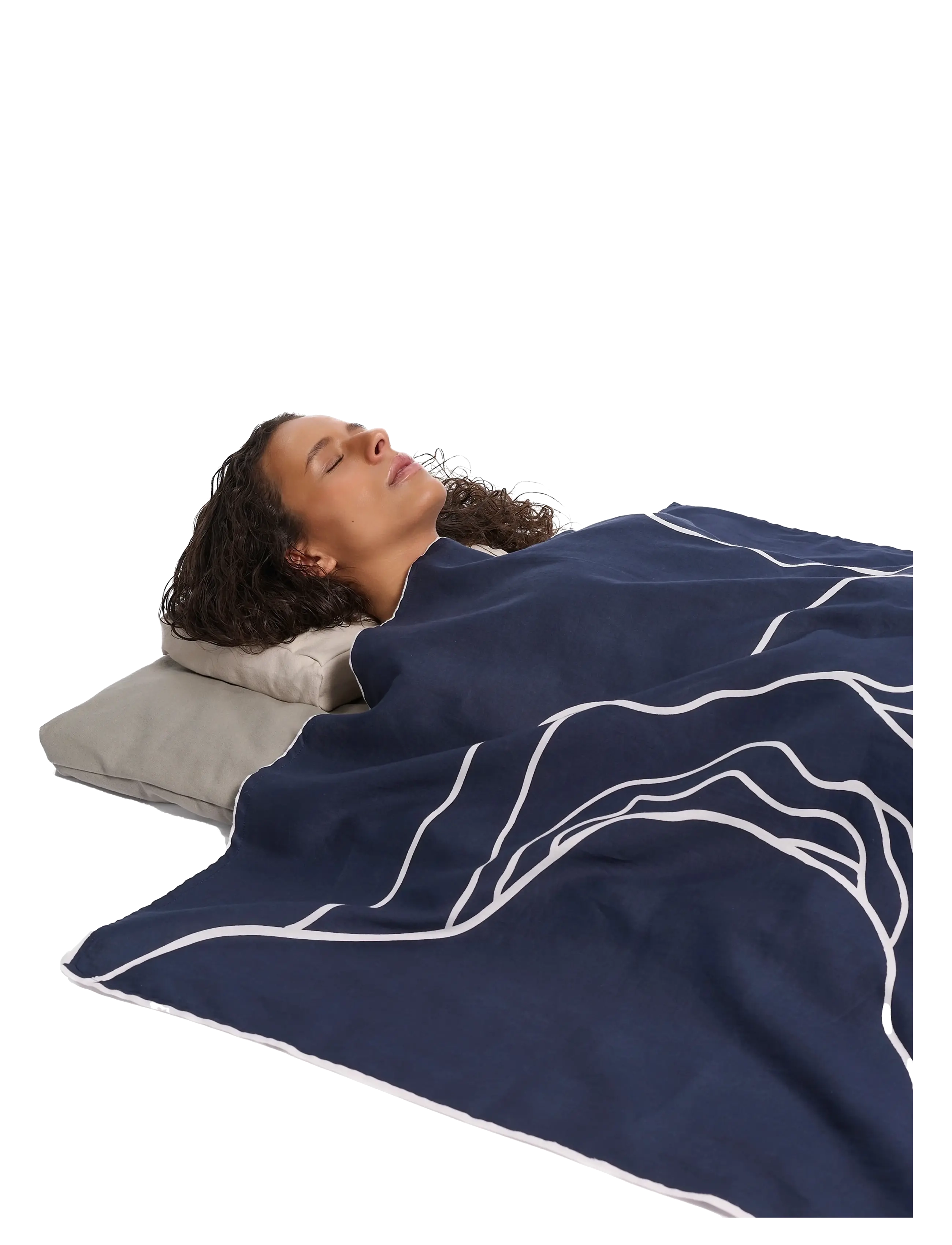 The Organic Company - RECONNECT Wrap - filtar & plädar - 500 dark blue - 4