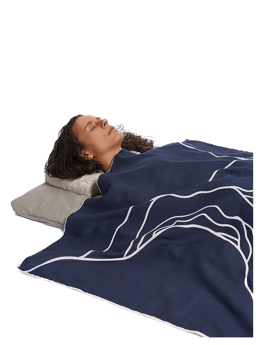The Organic Company - RECONNECT Wrap - filtar & plädar - 500 dark blue - 4