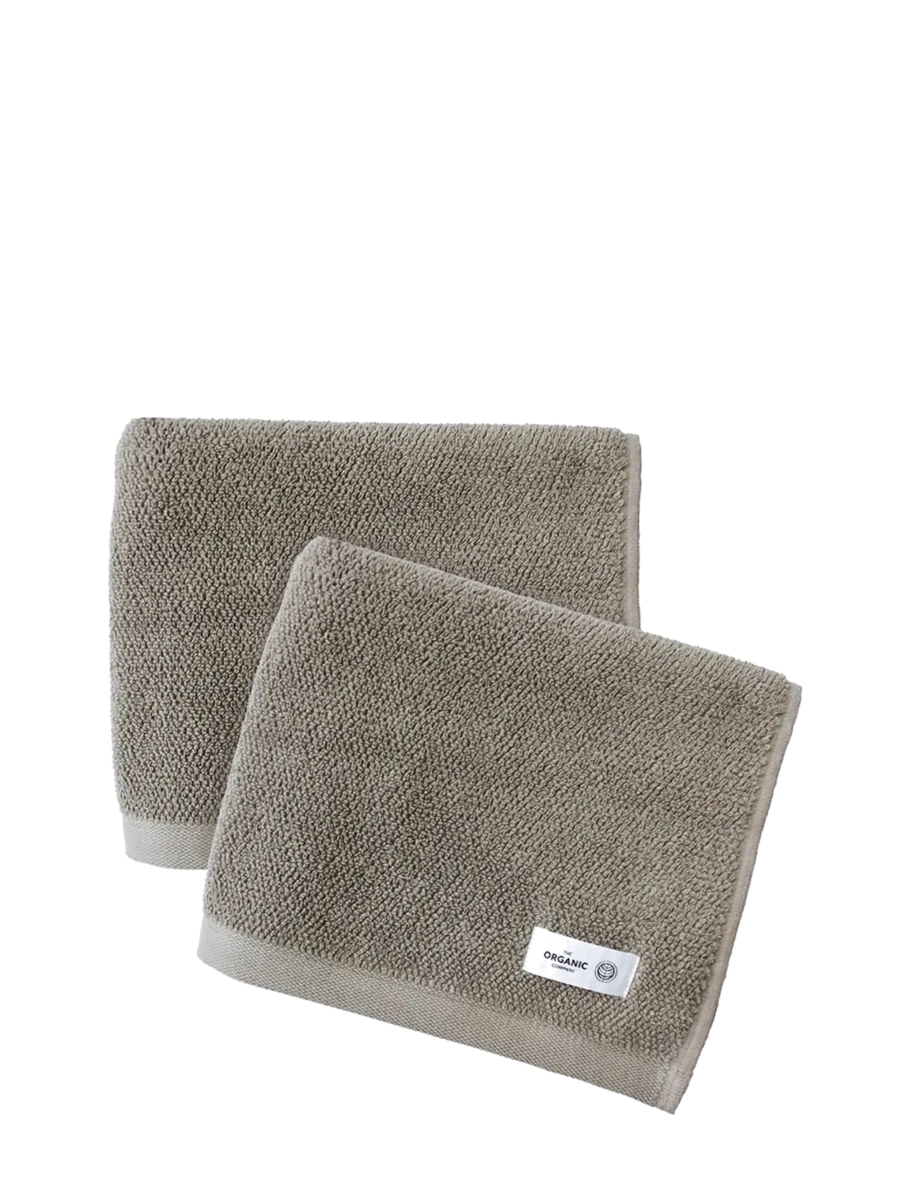 The Organic Company Mild Hand Towel (2 Pack), Hand Håndklæde, Grå, Str: 50X 80CM