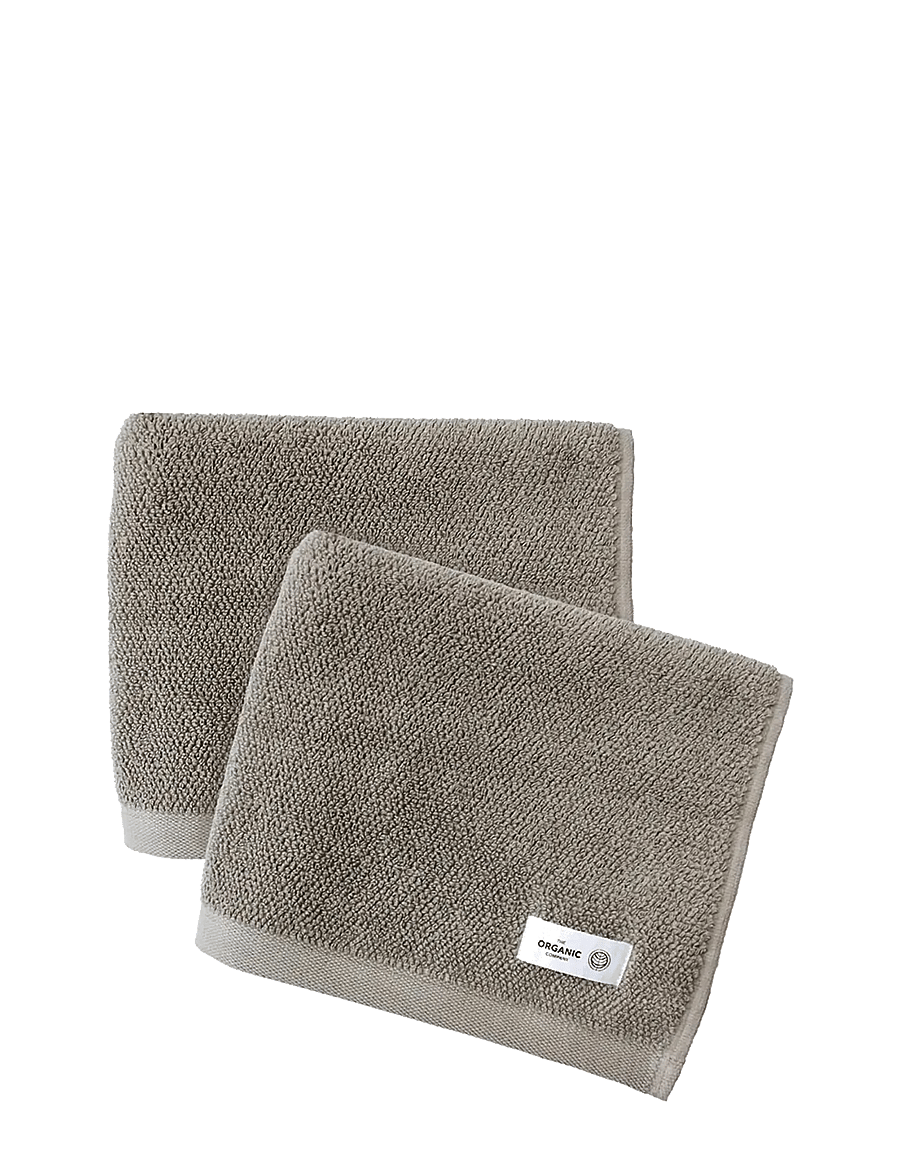 The Organic Company - MILD Hand towel (2 pack) - käterätikud - 225 clay - 1