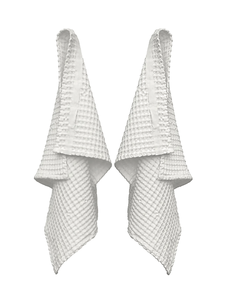 The Organic Company - Big Waffle Hand Towel (2 pack) - hand towels - 200 natural white - 1