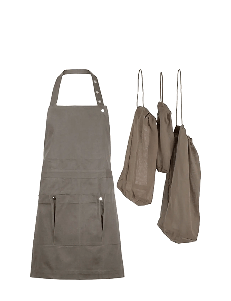 The Organic Company - Garden Apron and foraging bags (2 pack) - forklæder - 225 clay - 1