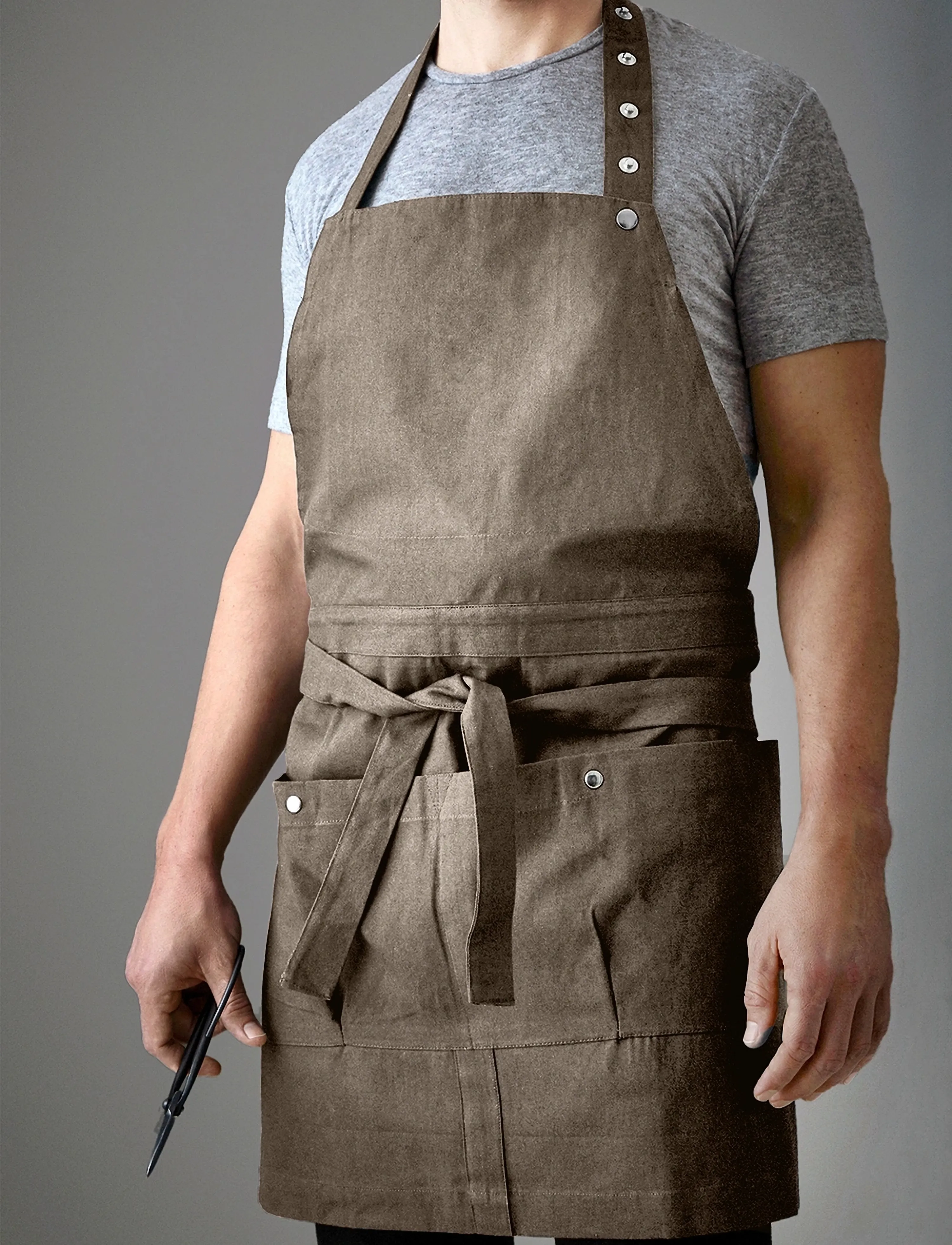 The Organic Company Garden Apron And Foraging Bags (2 Pack), One Size, Kitchen Textiles, Braun - Aprons, Homeware