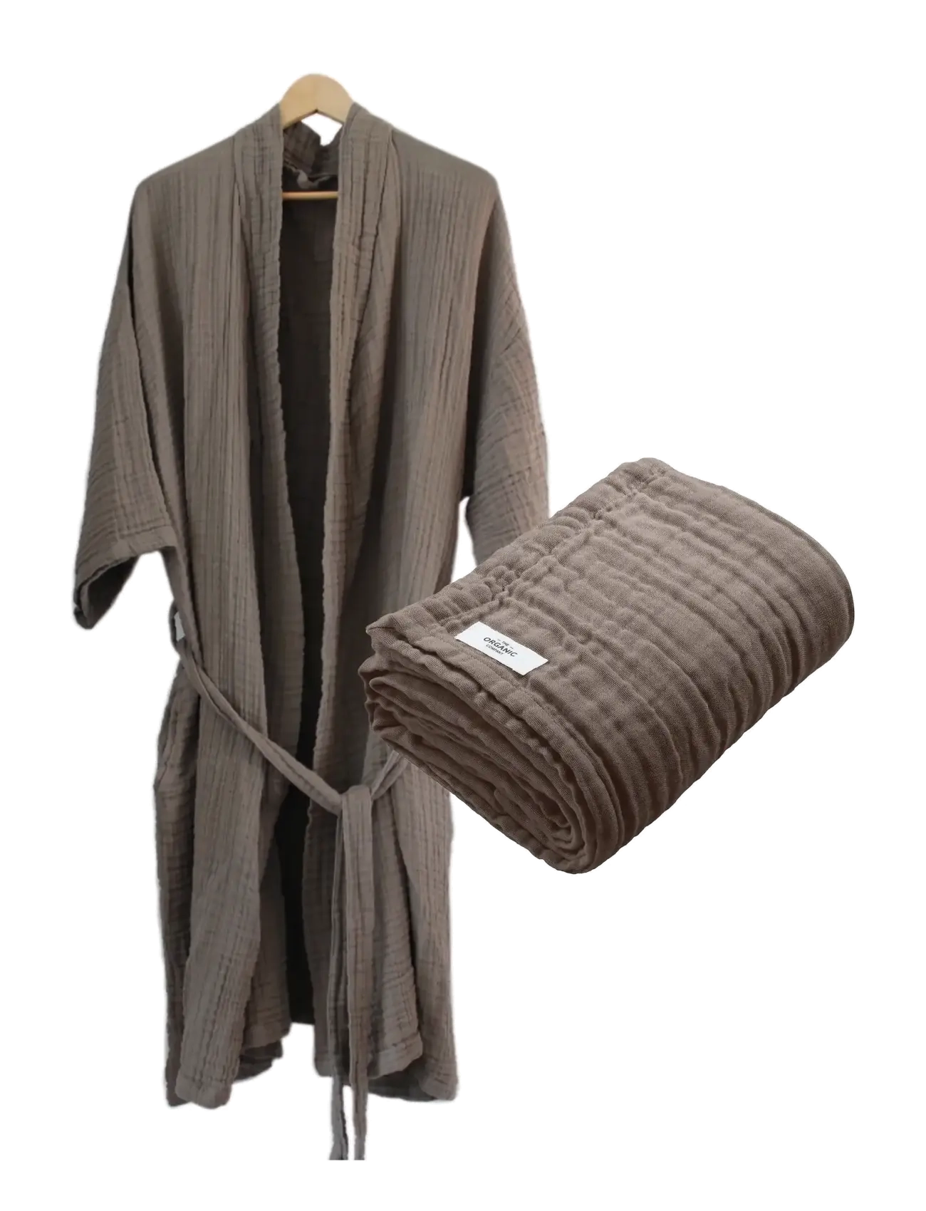 The Organic Company FINE SAUNA PACKAGE - Morgenkåber - 225 CLAY / brown