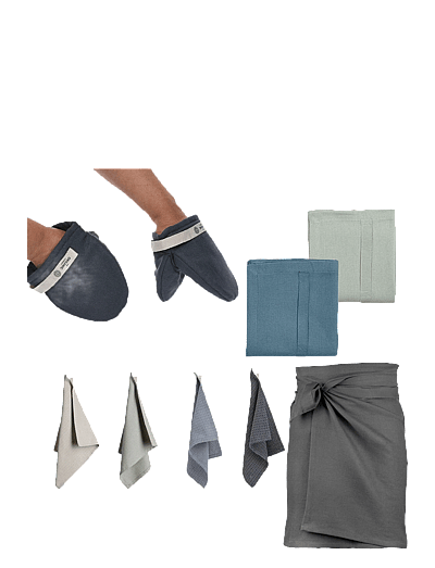 The Organic Company SUSTAINABLE KITCHEN STARTER KIT - Geschirr - 933 OCEAN BOX COLOR MIX / grey